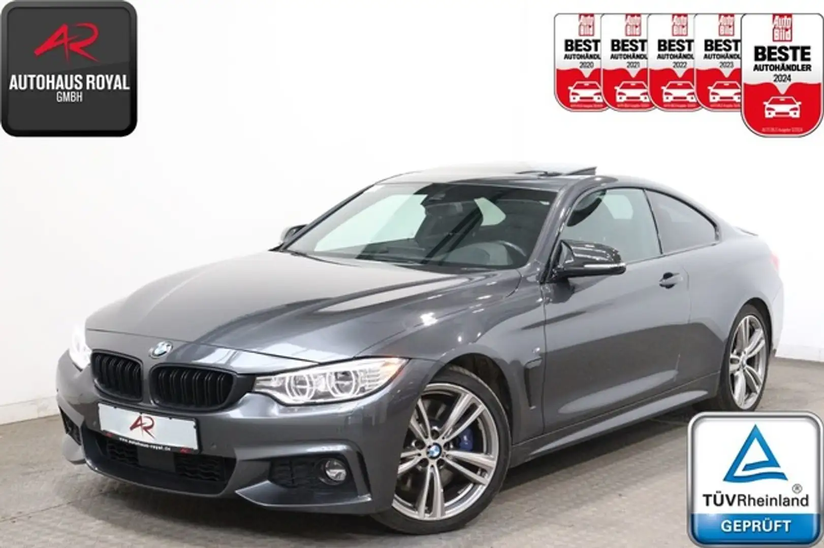 BMW 430 d Coupe M SPORT HUD,ACC,KAMERA,MEMORY,19ZOLL Grijs - 1