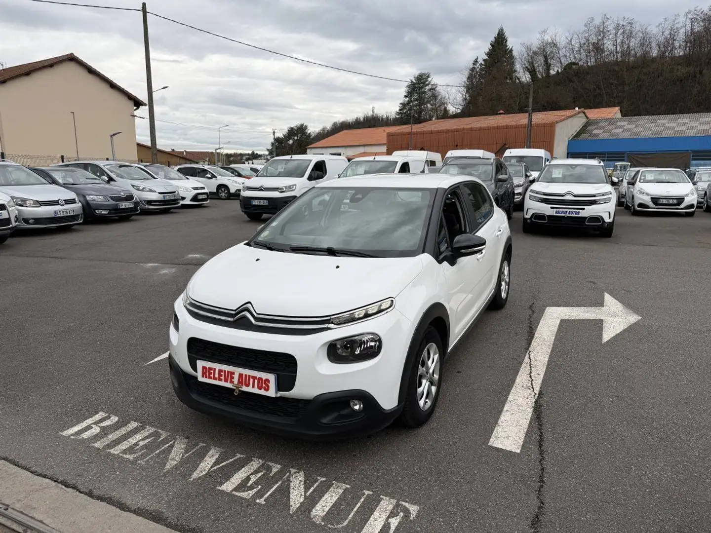 Citroen C3 Citroën BlueHDi 100ch Feel S&S E6.d-TEMP BVM5 Blanc - 2