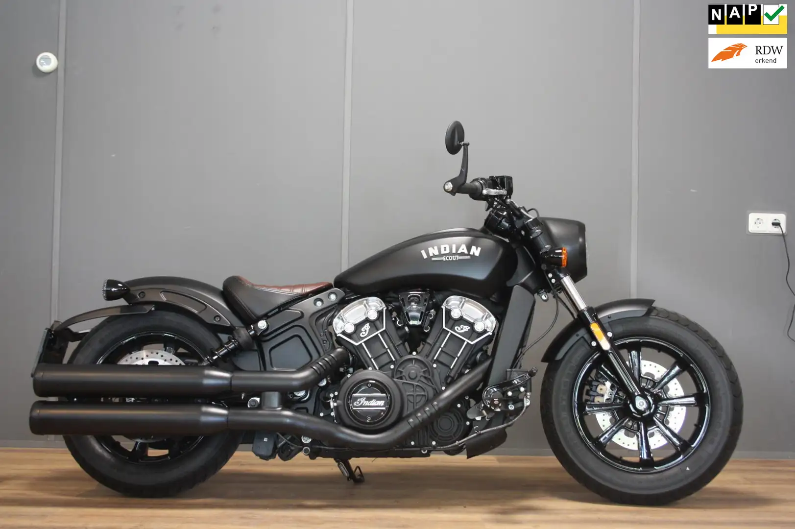Indian Scout Chopper 69 Bobber , 24 maanden Garantie!! ,1e eige Zwart - 1