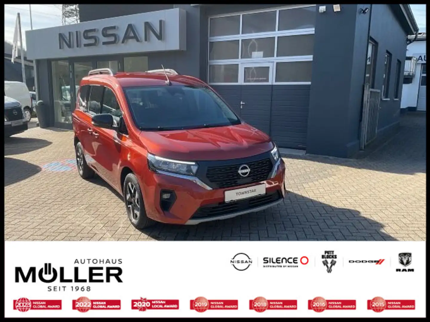 Nissan Townstar Kombi 130PS DCT L1 Tekna Navi Kamera SH Rouge - 1