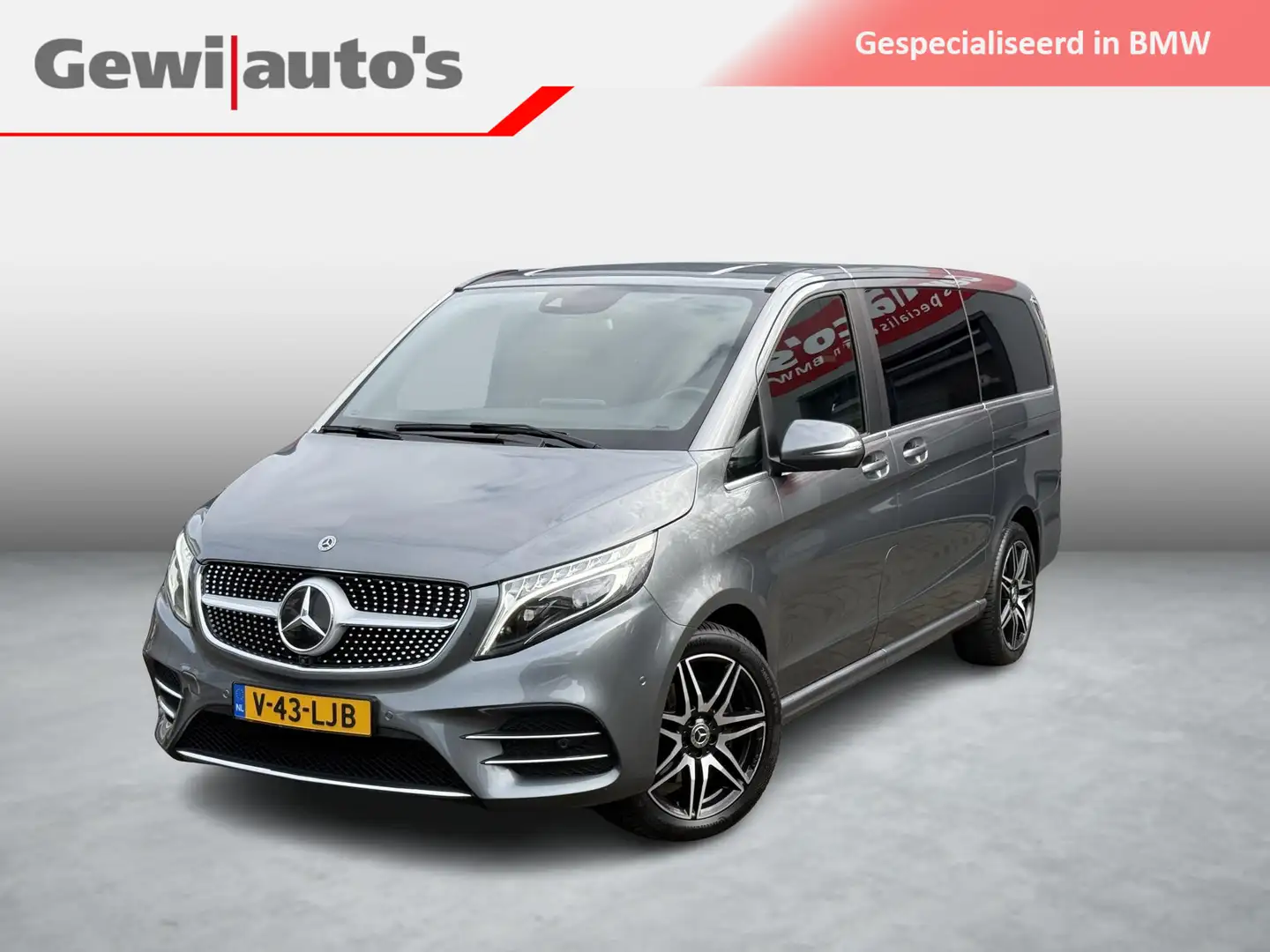 Mercedes-Benz V 300 300d Lang DC AMG Avantgarde Grijs - 1