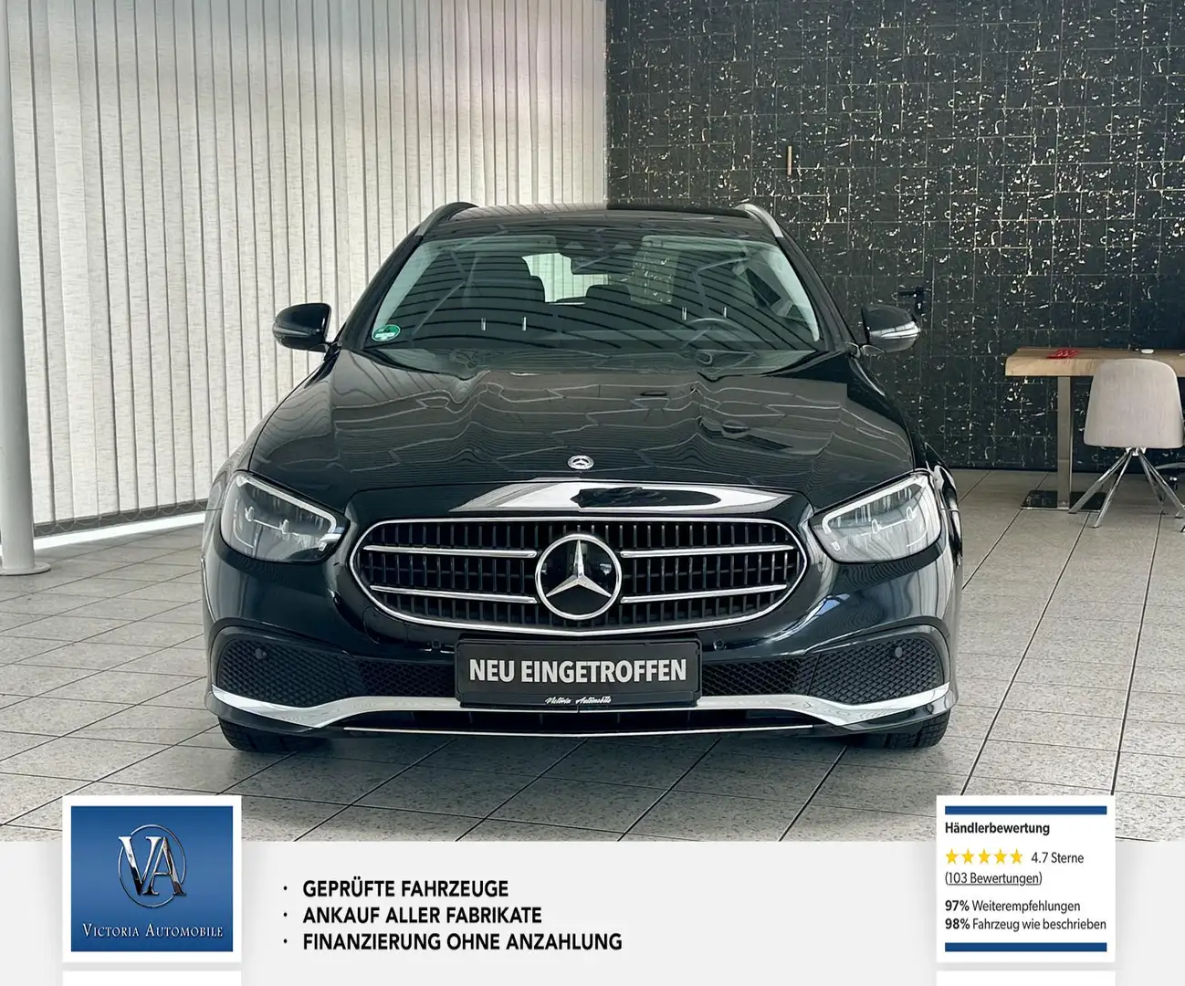 Mercedes-Benz E 300 de 1 Hand, Scheckheft, Unfallfrei. Super ausstatun Negro - 2