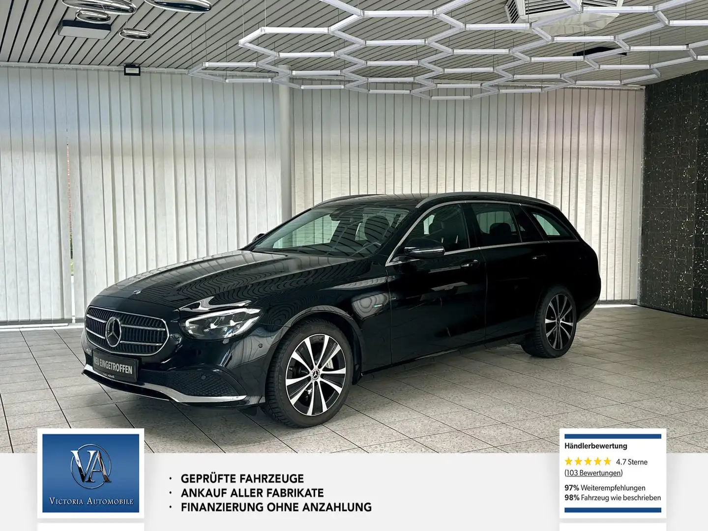 Mercedes-Benz E 300 de 1 Hand, Scheckheft, Unfallfrei. Super ausstatun Negro - 1