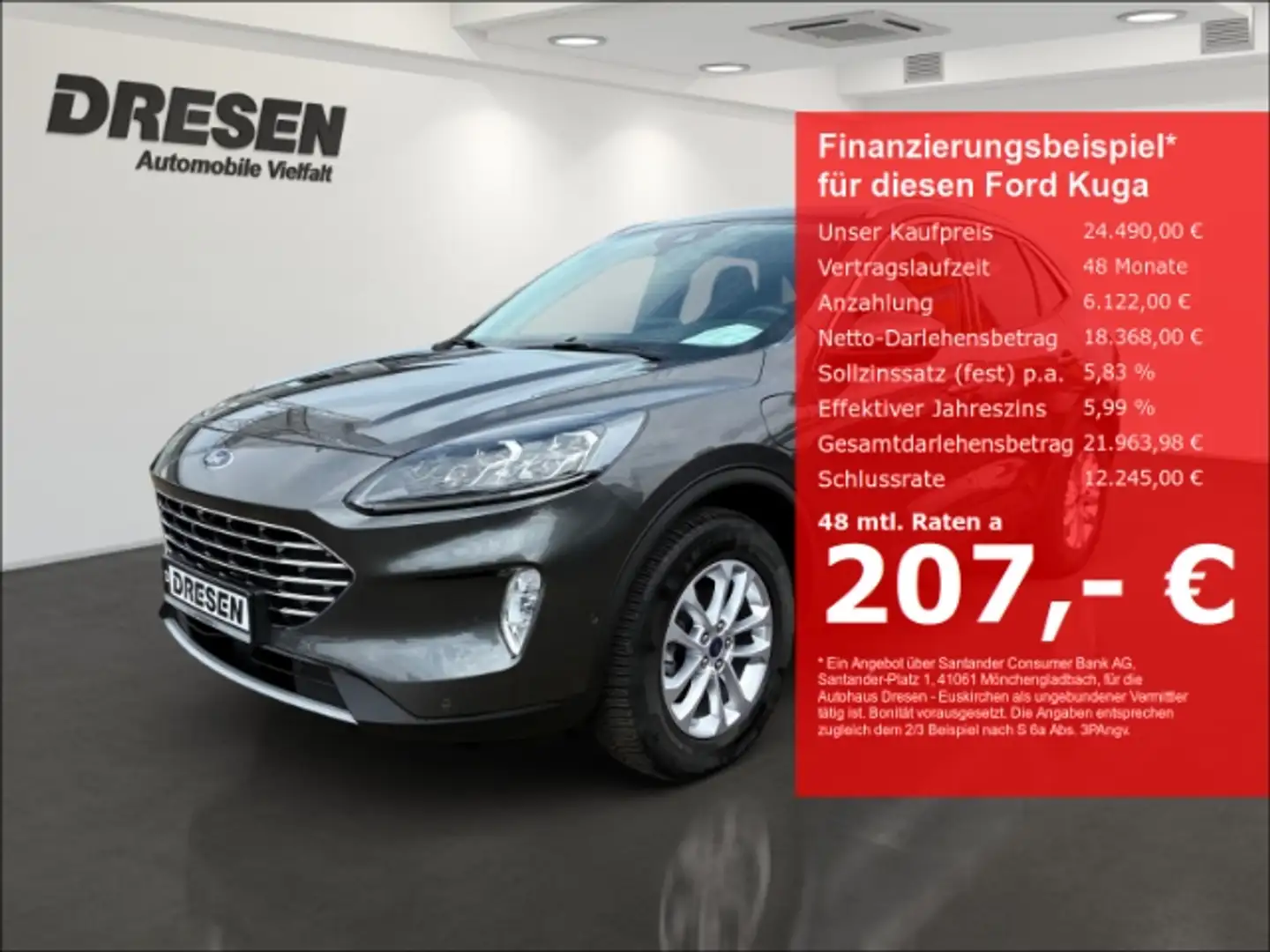 Ford Kuga Plug-In Hybrid Titanium X 225 PS Winter-Paket/ Kl Grijs - 1