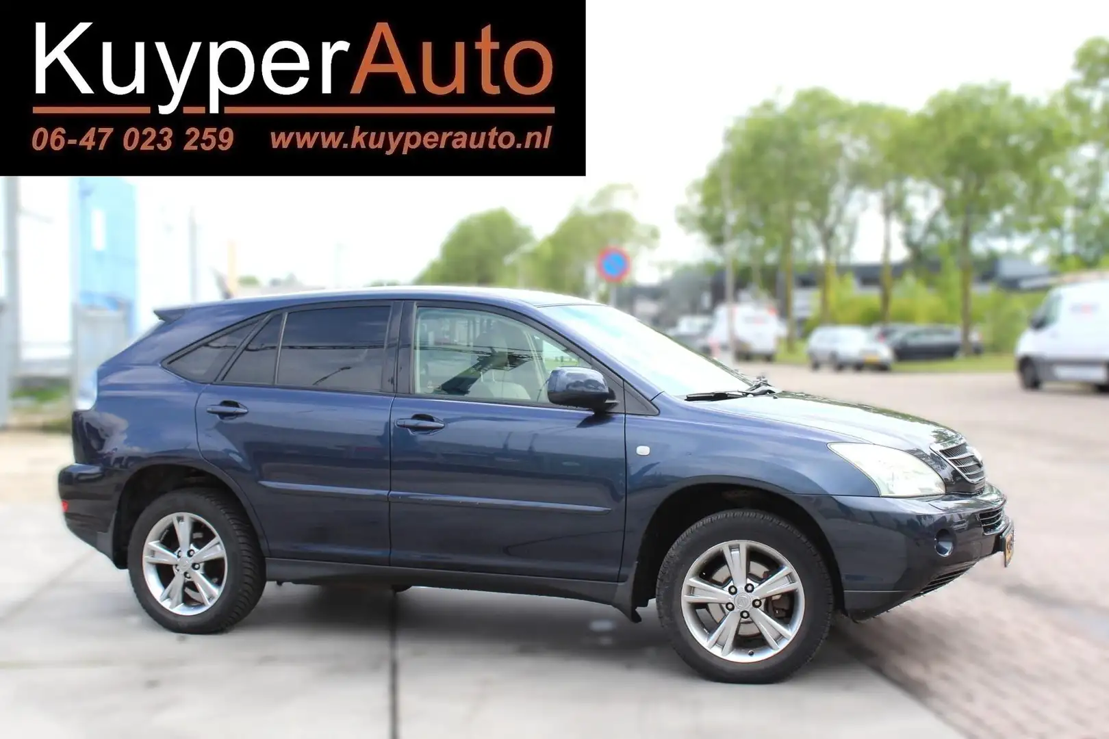 Lexus RX 400 400h Executive HYBRIDE AUTOMAAT TREKHAAK VOL LEDER Blauw - 2