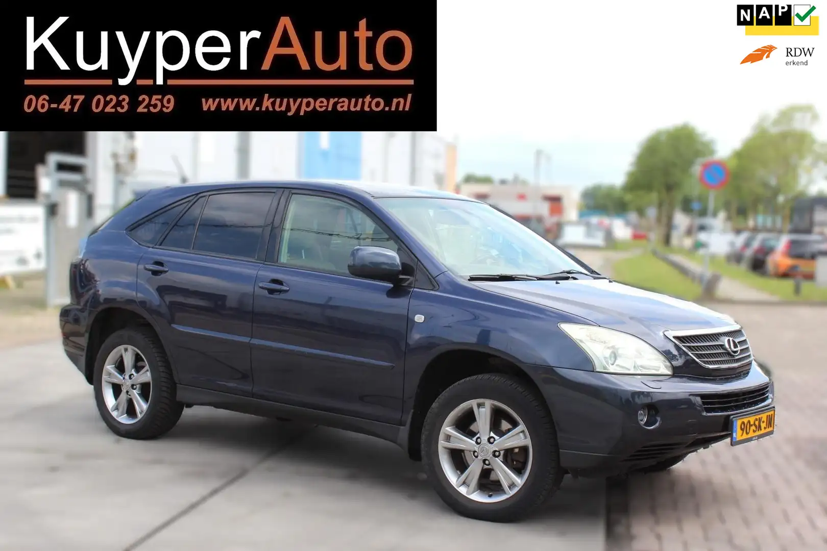 Lexus RX 400 400h Executive HYBRIDE AUTOMAAT TREKHAAK VOL LEDER Blauw - 1