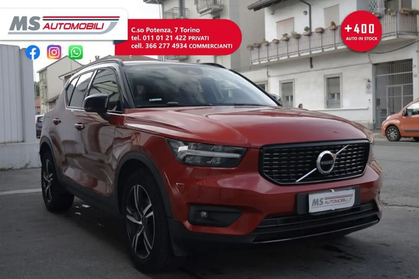 Volvo XC40 Volvo XC40 D3 AWD Geartronic R-design Unicopropri Rosso - 1
