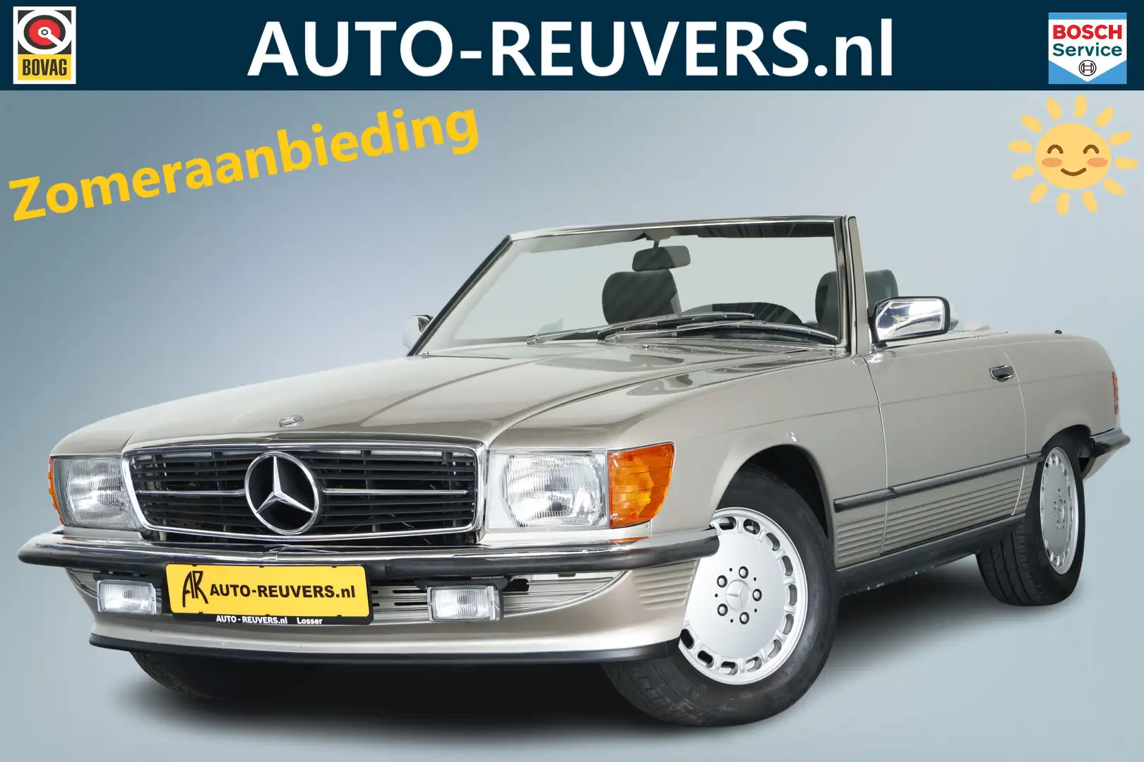 Mercedes-Benz SL 300 SL R107 / Weinig km / Leder / Hardtop Grijs - 1
