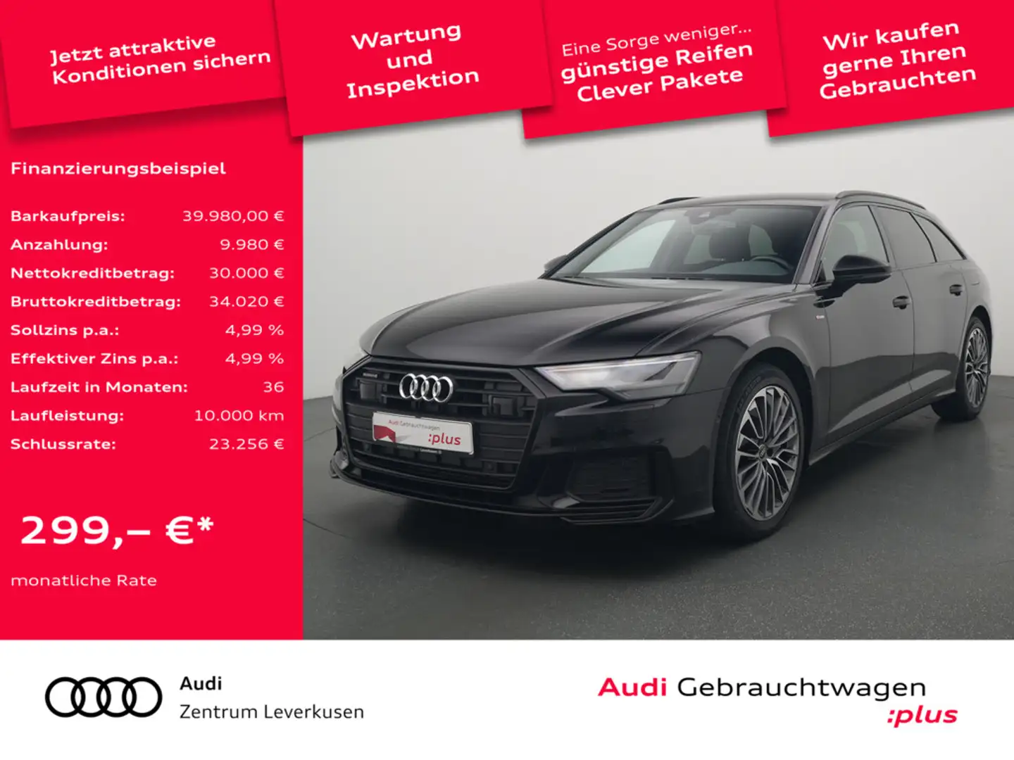 Audi A6 Avant e quattro Sport CARPLAY SHZ KAM VIRT Schwarz - 1
