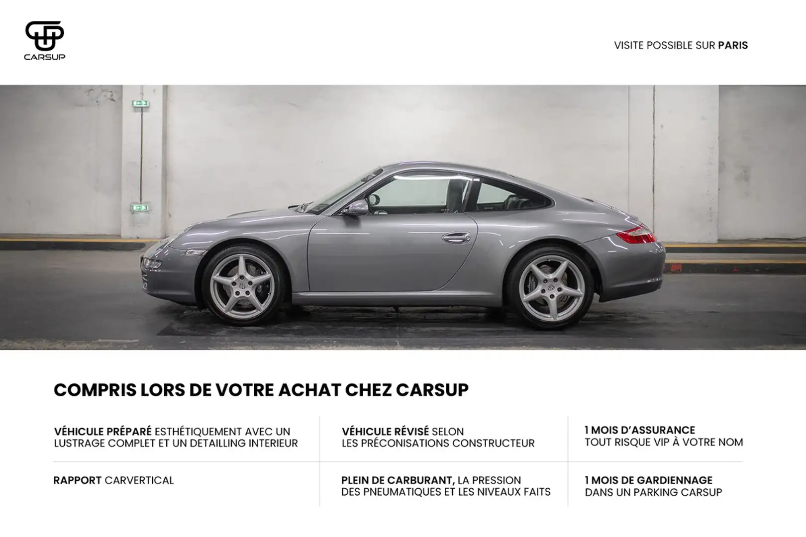 Porsche 911 Type 997.1 Carrera - Etat exceptionnel Grijs - 2