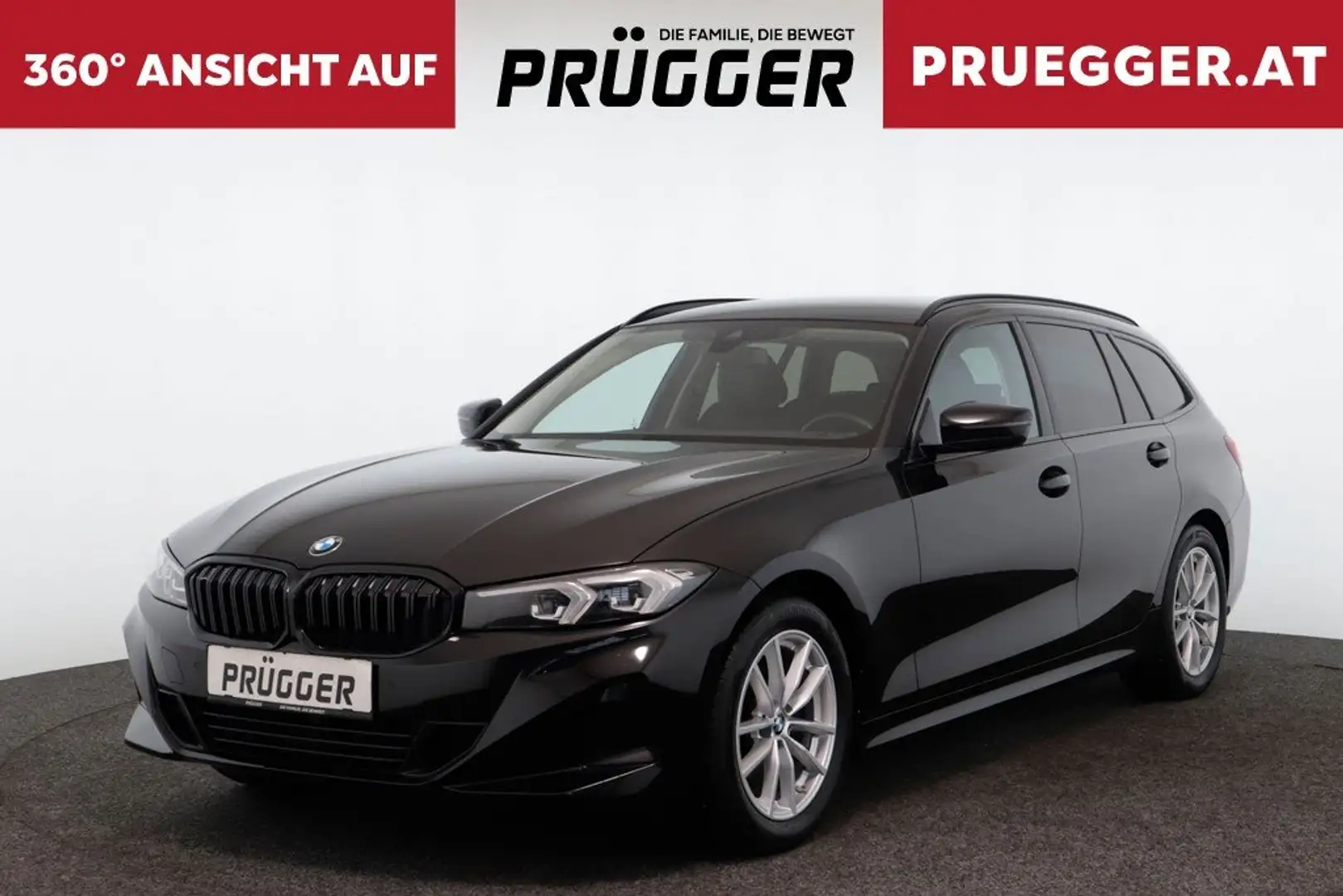 BMW 318 d Touring Autom FACELIFT CURVED LED NAVI SPORTSITZE Schwarz - 1