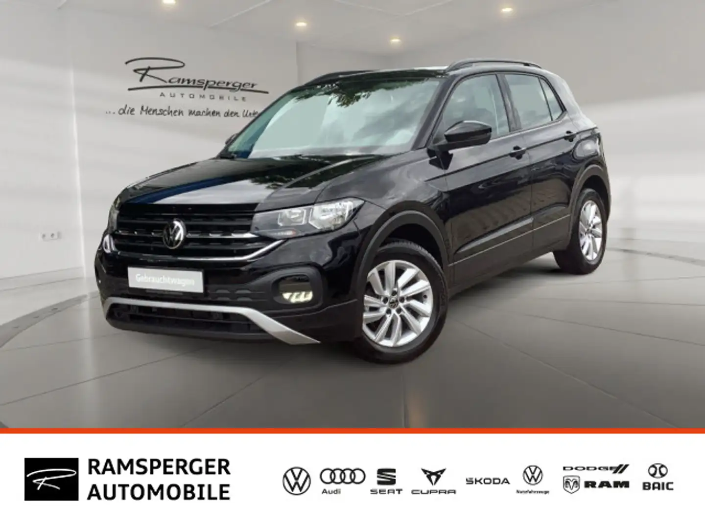 Volkswagen T-Cross 1.0 TSI DSG Life Klima SHZ DAB Side PDC Noir - 1