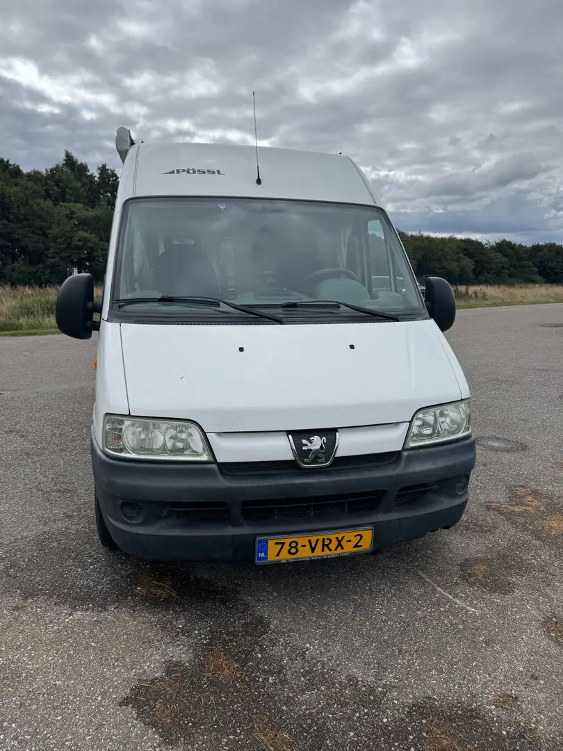 Peugeot Boxer Buscamper Pössl Duett L / Peugeot Boxer 2.8 HDI Wit - 2