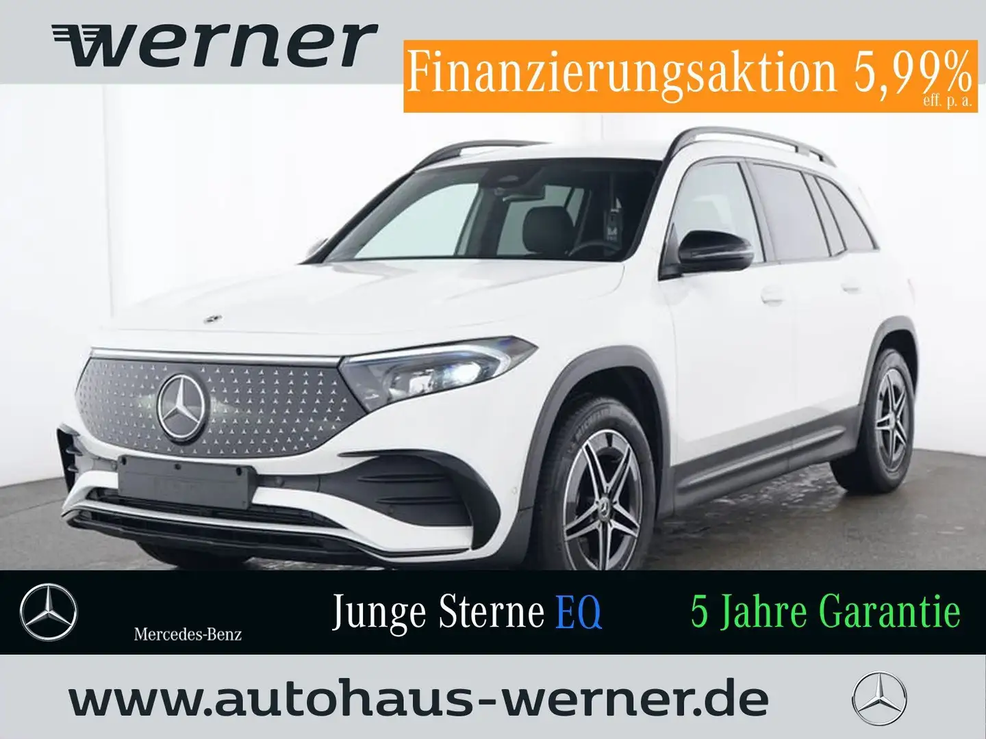 Mercedes-Benz EQB 300 4M AMG-LINE ADVANCED NIGHT WDGLAS WINTER Weiß - 1