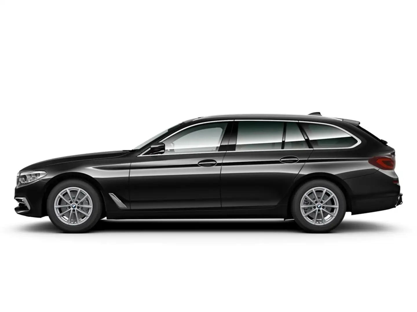 BMW 530 d xDrive Luxury Line Touring EU6d-T D A Park-Assis Schwarz - 2