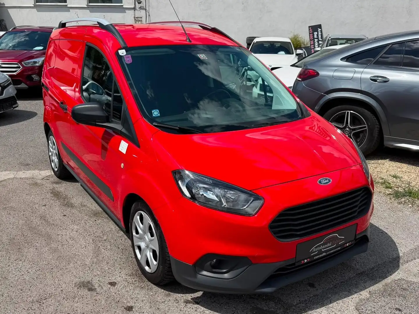Ford Transit Courier 1,5 TDCi Trend neues PICKERL 01/2027 mit Klima Rot - 1