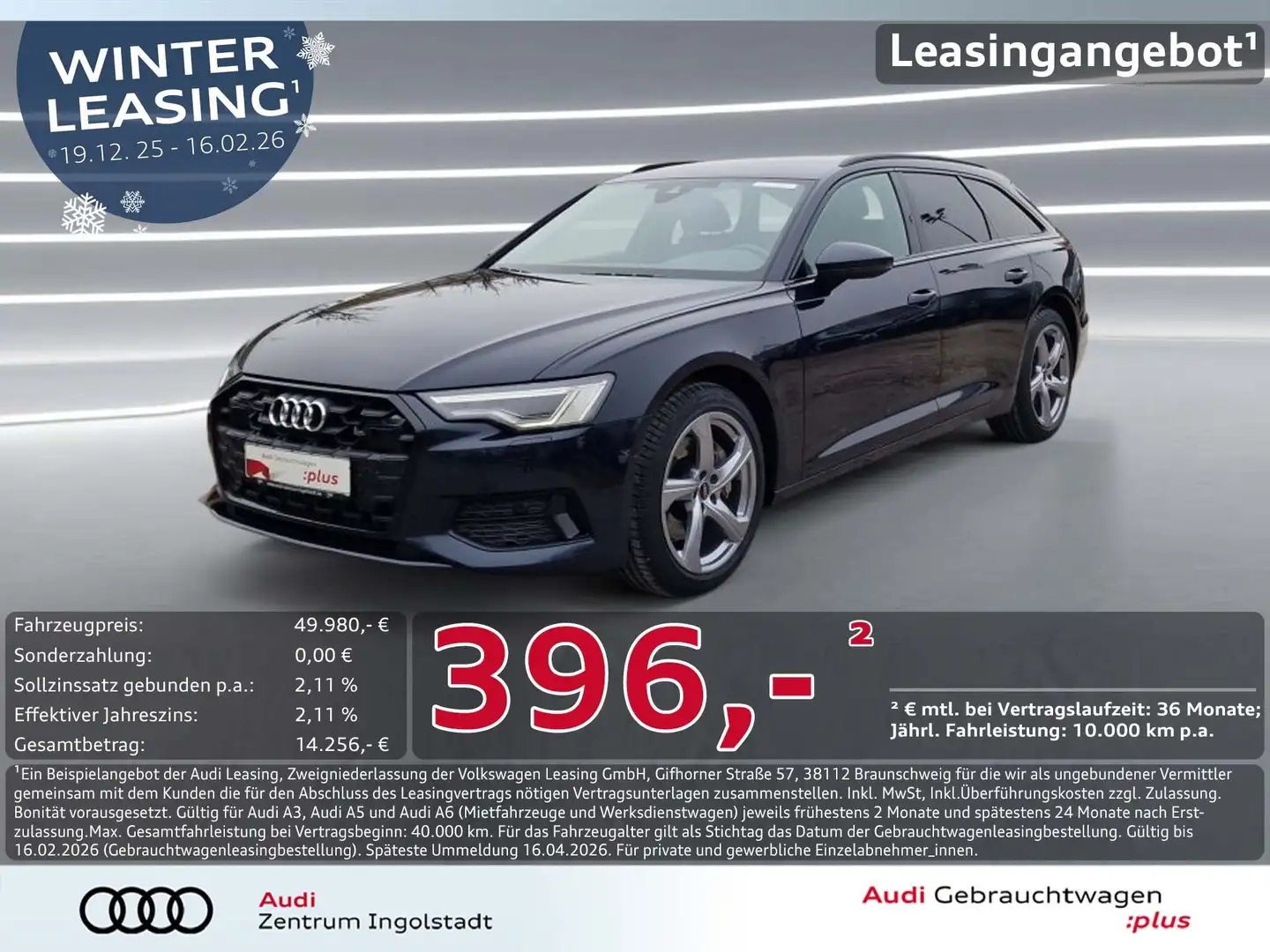 Audi A6 Avant 45 TDI qu MATRIX AHK ACC KAM Advanced Blau - 1
