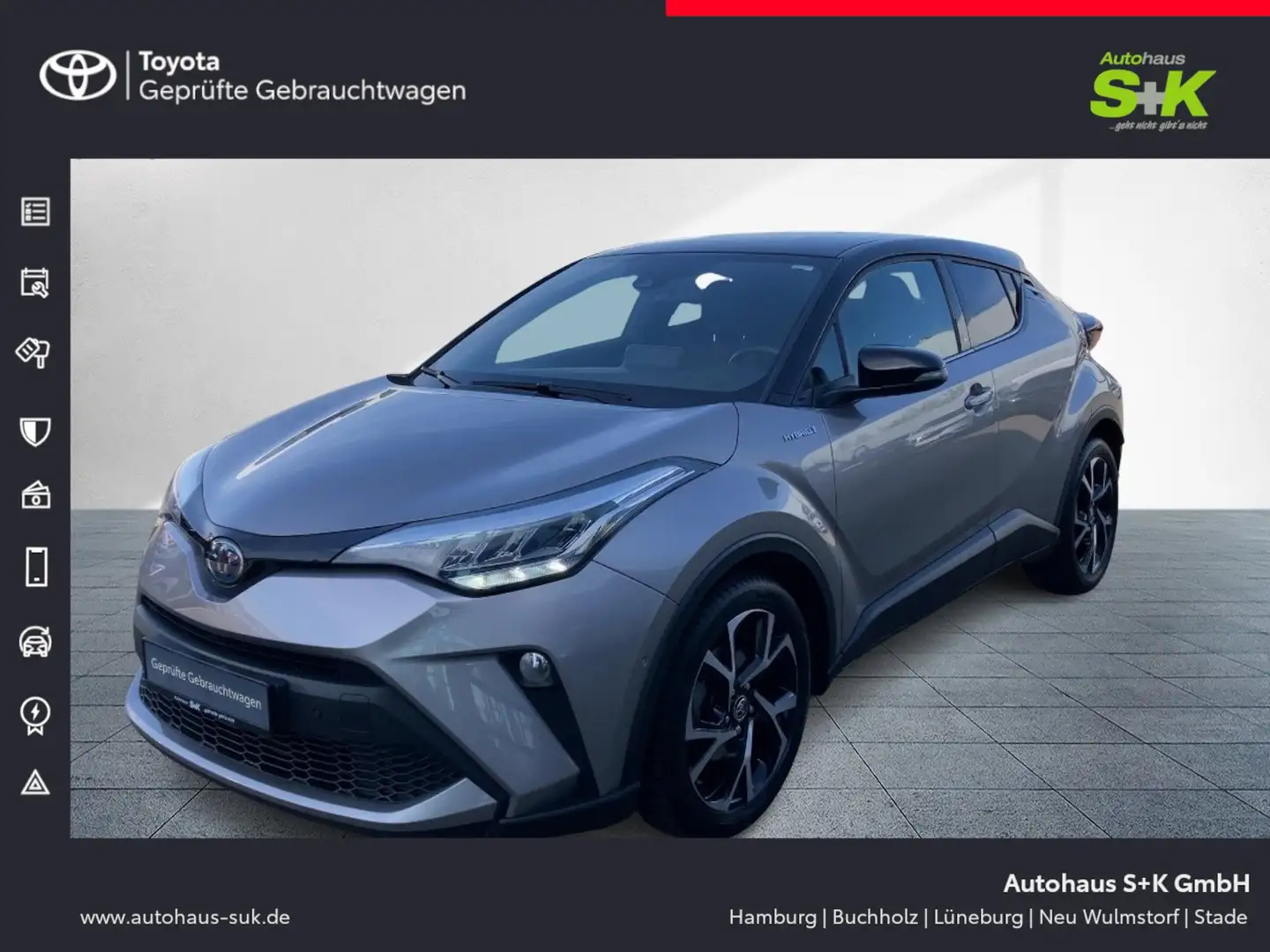 Toyota C-HR 2.0 Hybrid Team Deutschland*SHZ*KAMERA*KLIMA* Szürke - 1