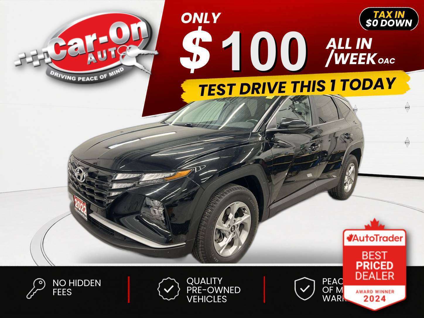 Black 2022 Hyundai Tucson SUV / Crossover  Automatic