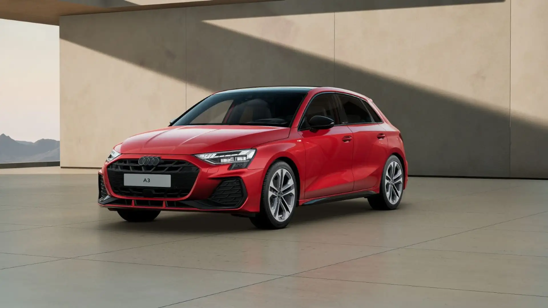 Audi A3 S line 35TFSI Stronic Navi LED HuD Rot - 2