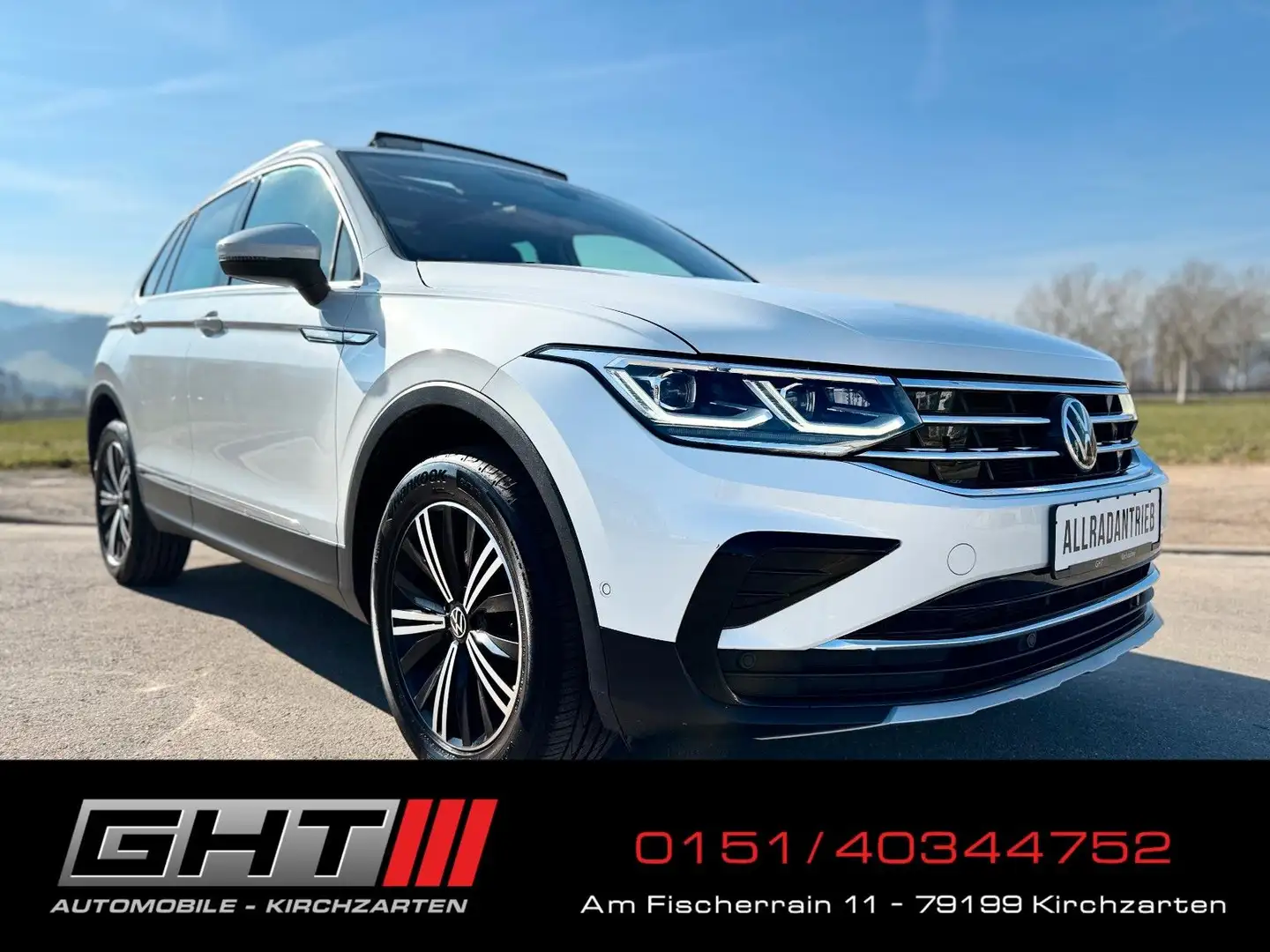 Volkswagen Tiguan 2.0TDI 4Motion DSG Pano Matrix IQ Massage Weiß - 1