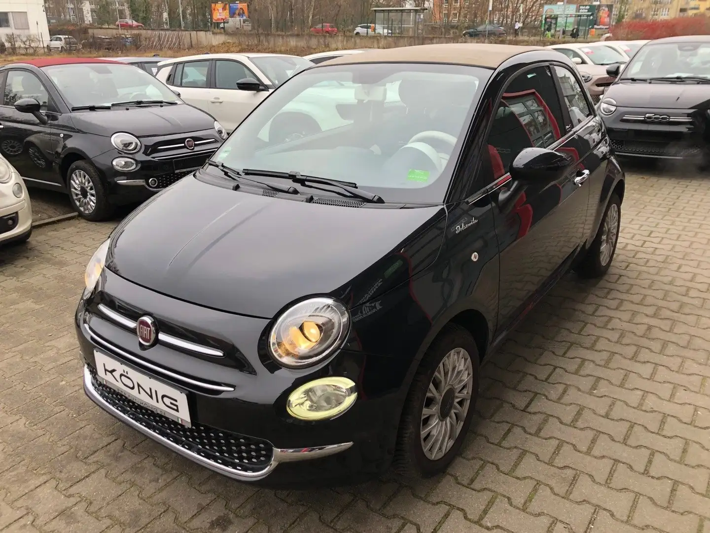 Fiat 500C 1.0 GSE DOLCEVITA Zwart - 1