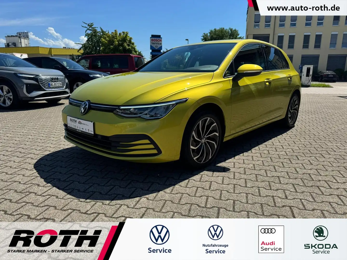 Volkswagen Golf 1.0 eTSI MHEV DSG Life LED*PDC*DAB*ACC*ALU Amarillo - 1