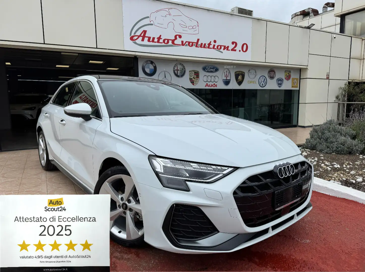 Audi A3 Sportback 35 2.0 tdi S line Edition s-tronic  KM 0 Bianco - 1