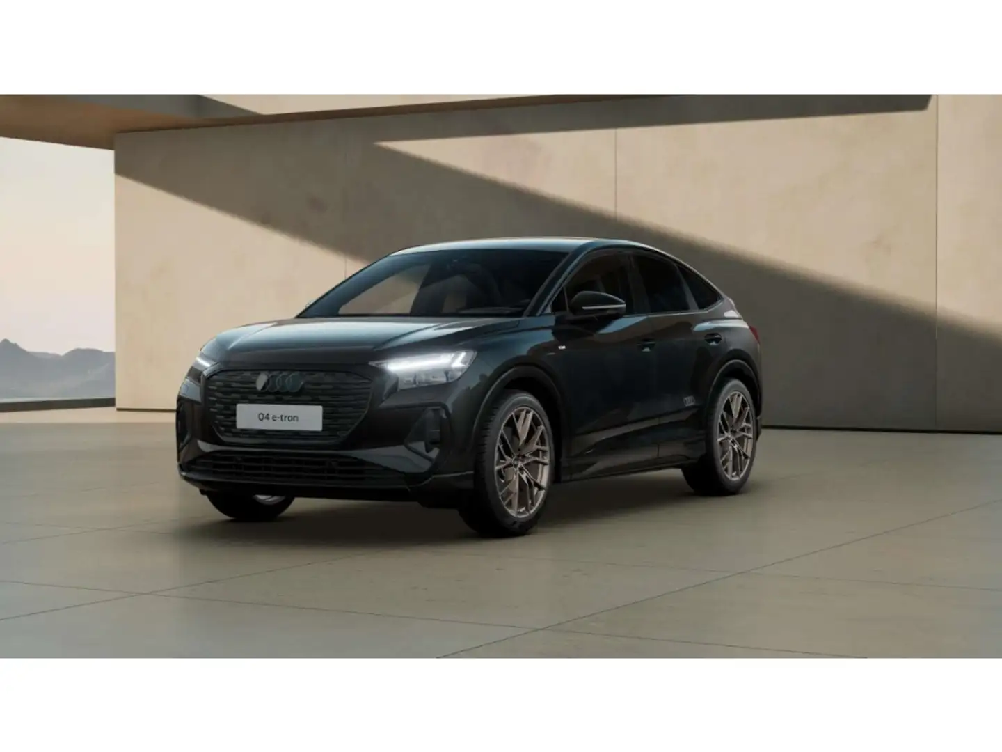 Audi Q4 e-tron Sportback 55qu. edition S line AHK/21'' Schwarz - 2