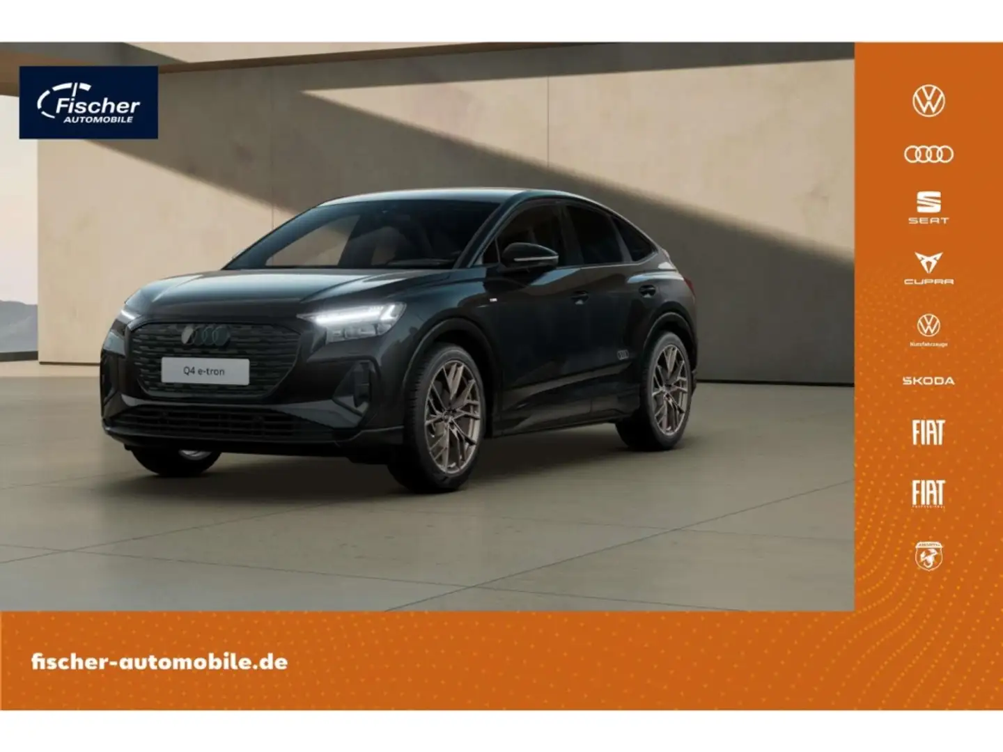 Audi Q4 e-tron Sportback 55qu. edition S line AHK/21'' Schwarz - 1