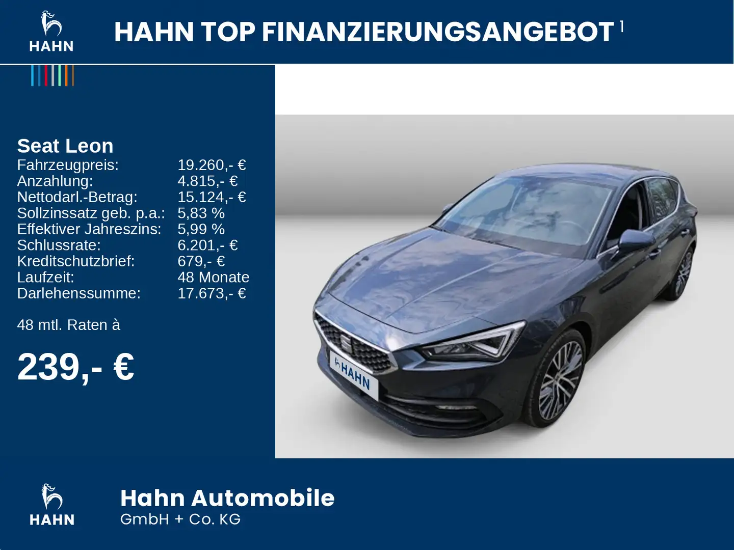 SEAT Leon 1.5TSI Xcellence ACC Cam LED Navi Beats-Aud Grau - 2
