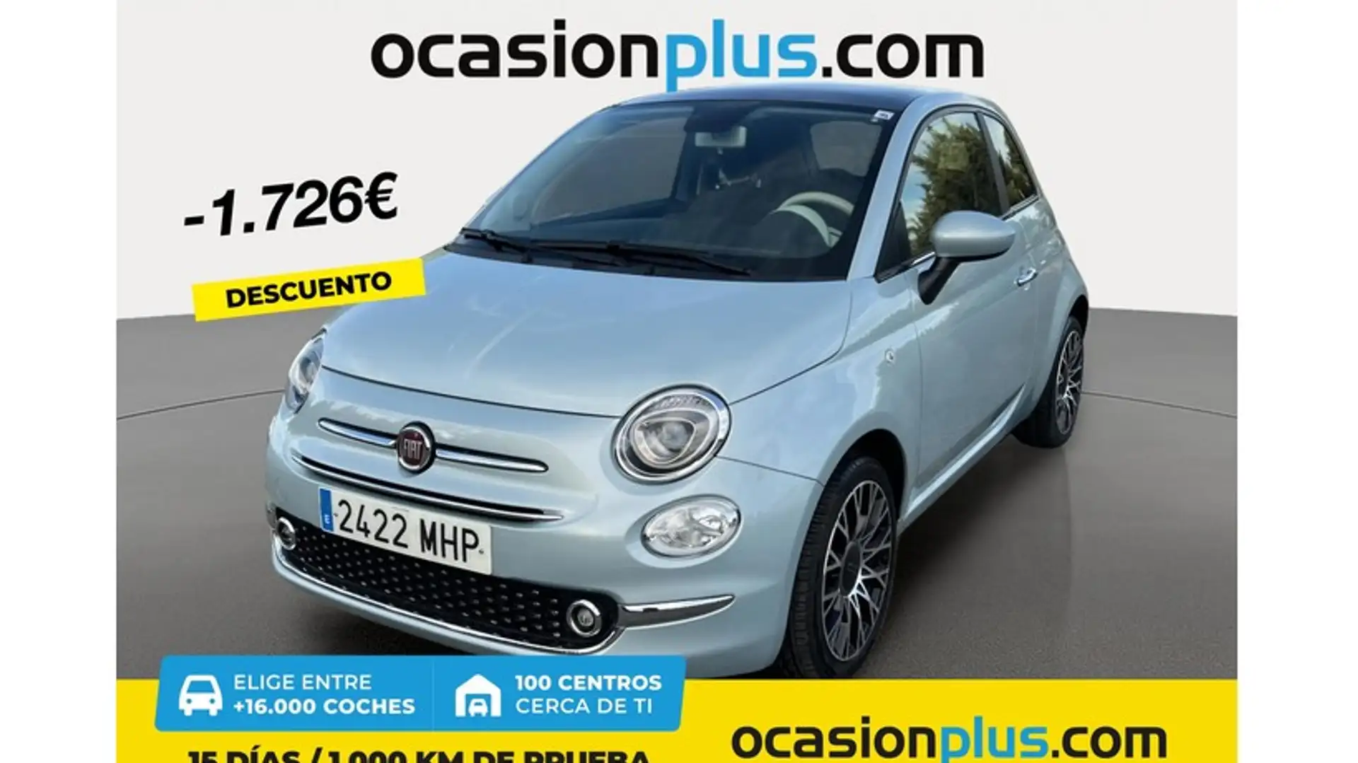 Fiat 500 1.0 Hybrid Dolcevita 52kW Bleu - 1