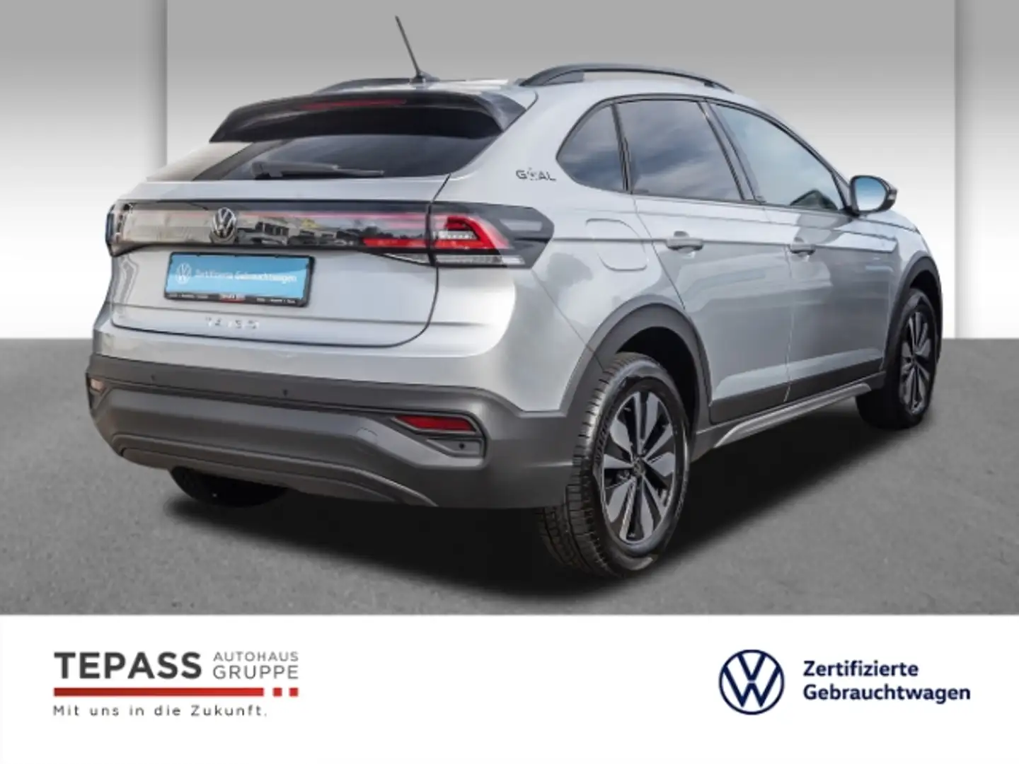 Volkswagen Taigo 1,0l TSI GOAL ALLSEASON APP Silber - 2