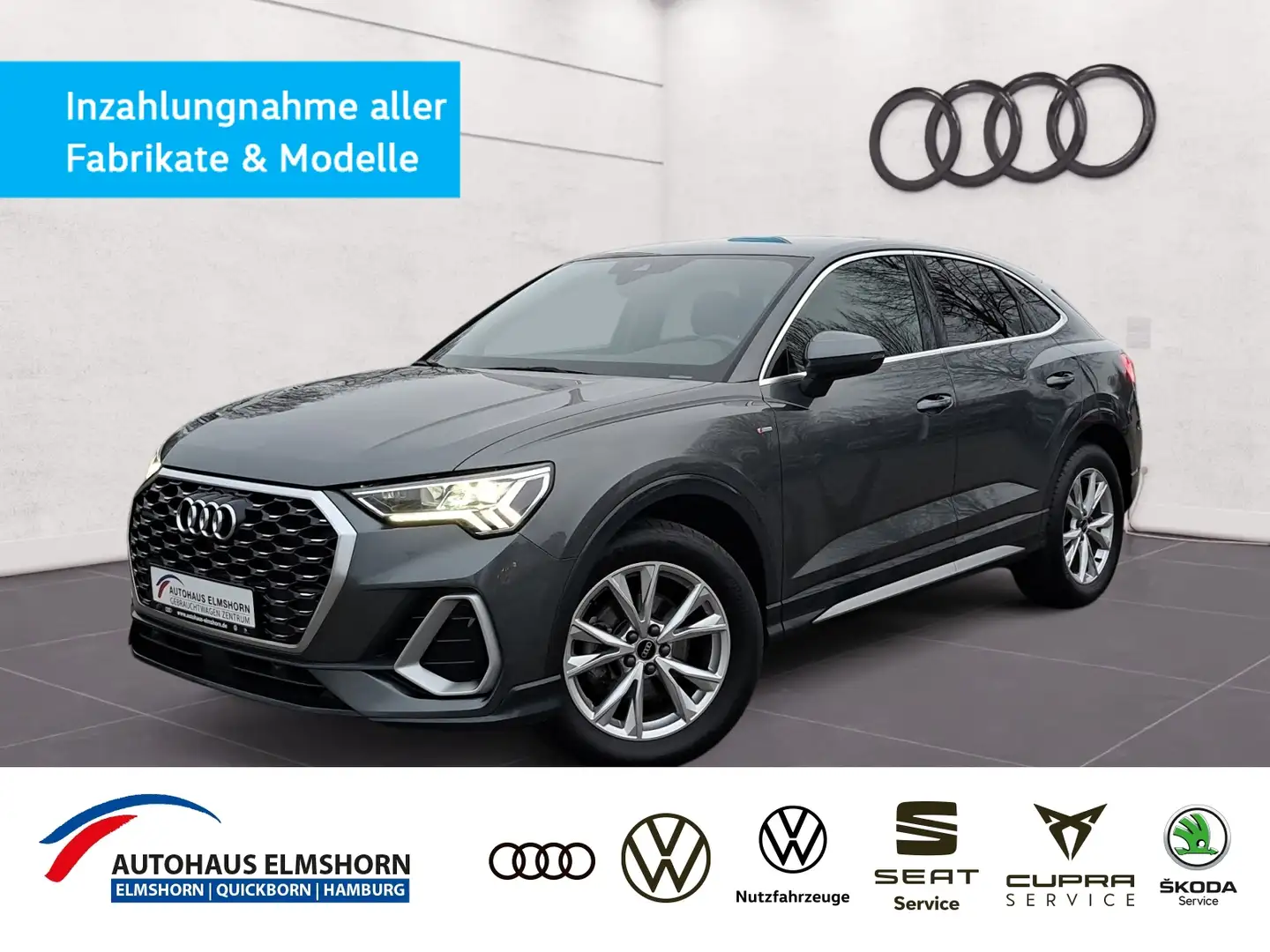Audi Q3 Sportback S line 35 TDI quattro S tronic STANDHEI Grau - 1