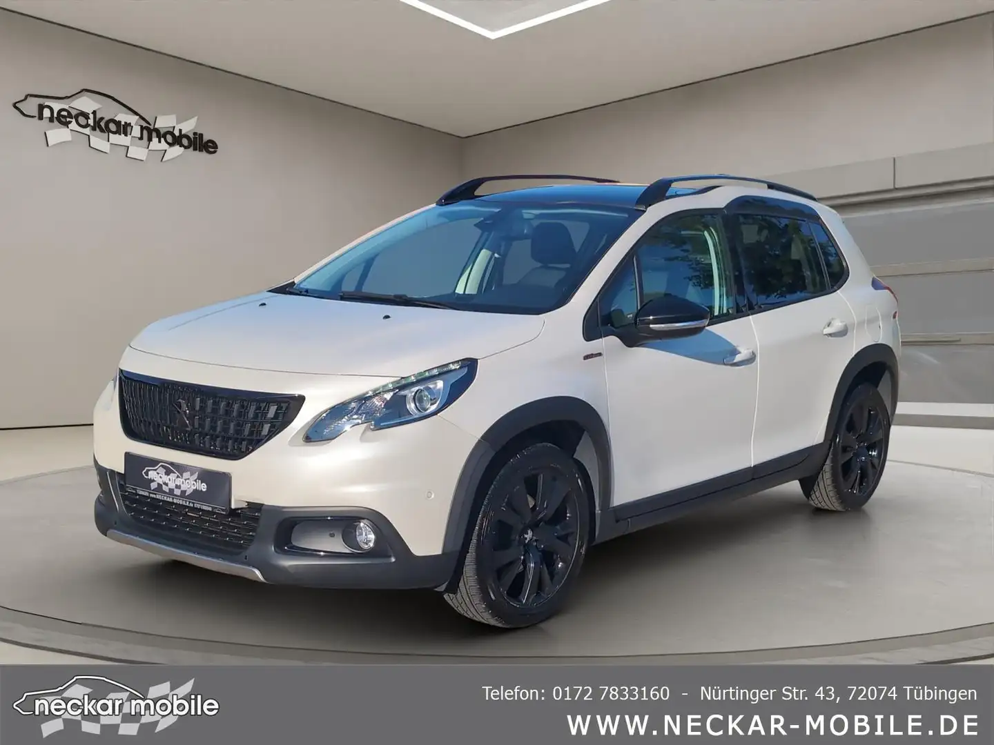 Peugeot 2008 GT-Line Autom. Pano Navi Kam Sitzheiz Weiß - 2