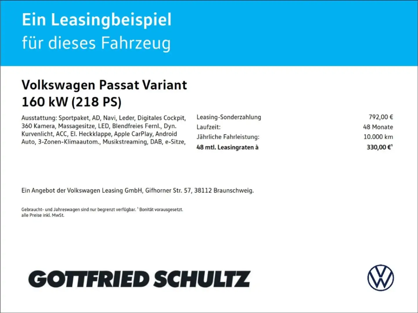 Volkswagen Passat Variant 1.4 GTE DSG   R-Line   ParkAssist   IQ.Light Schwarz - 2