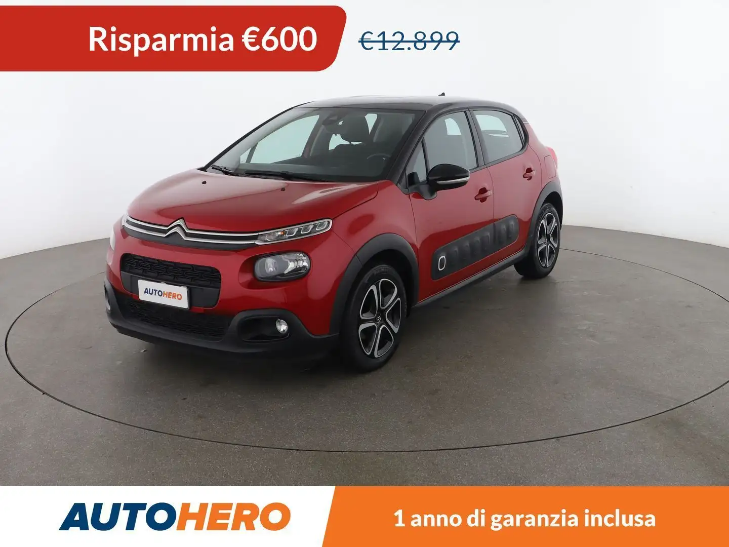 Citroen C3 1.5 Blue-HDi Shine 100 CV Rosso - 1
