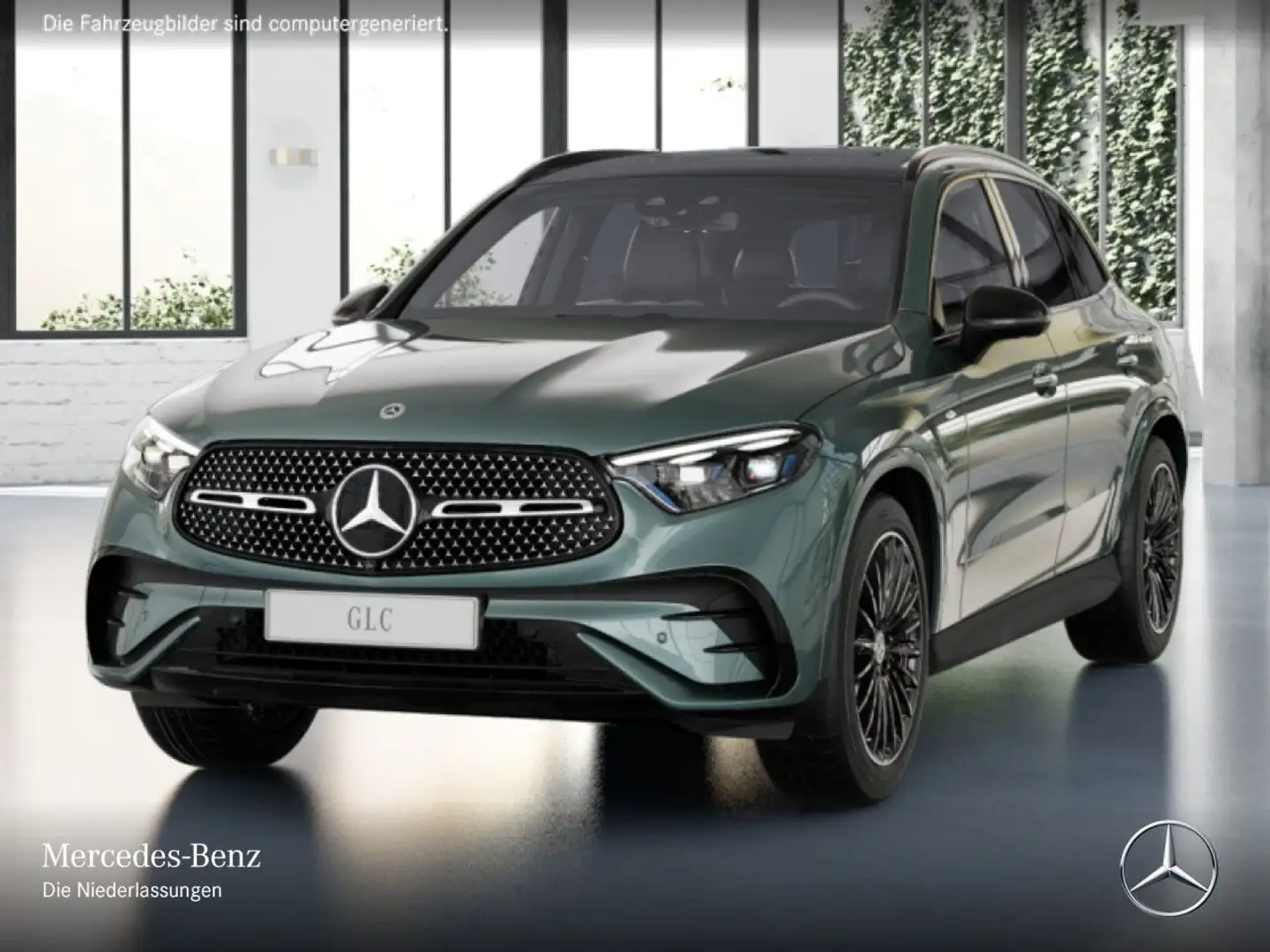 Mercedes-Benz GLC 300 de 4M AMG+NIGHT+PANO+360+AHK+KEYLESS+9G Silber - 2