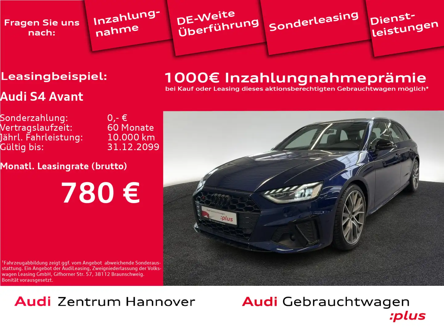 Audi S4 3.0 TDI quattro Blau - 1