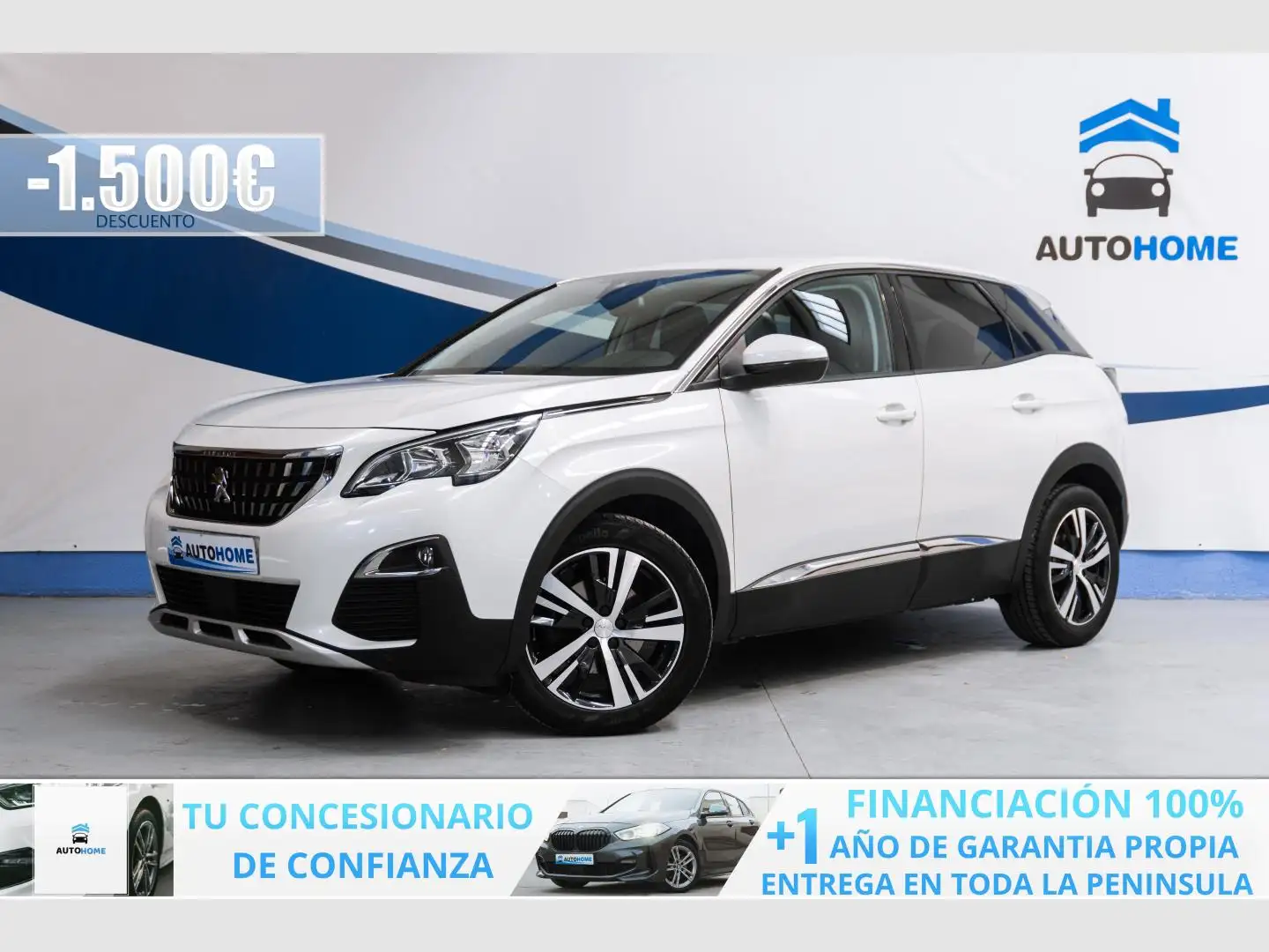 Peugeot 3008 1.2 PureTech S&S Allure 130 Wit - 1