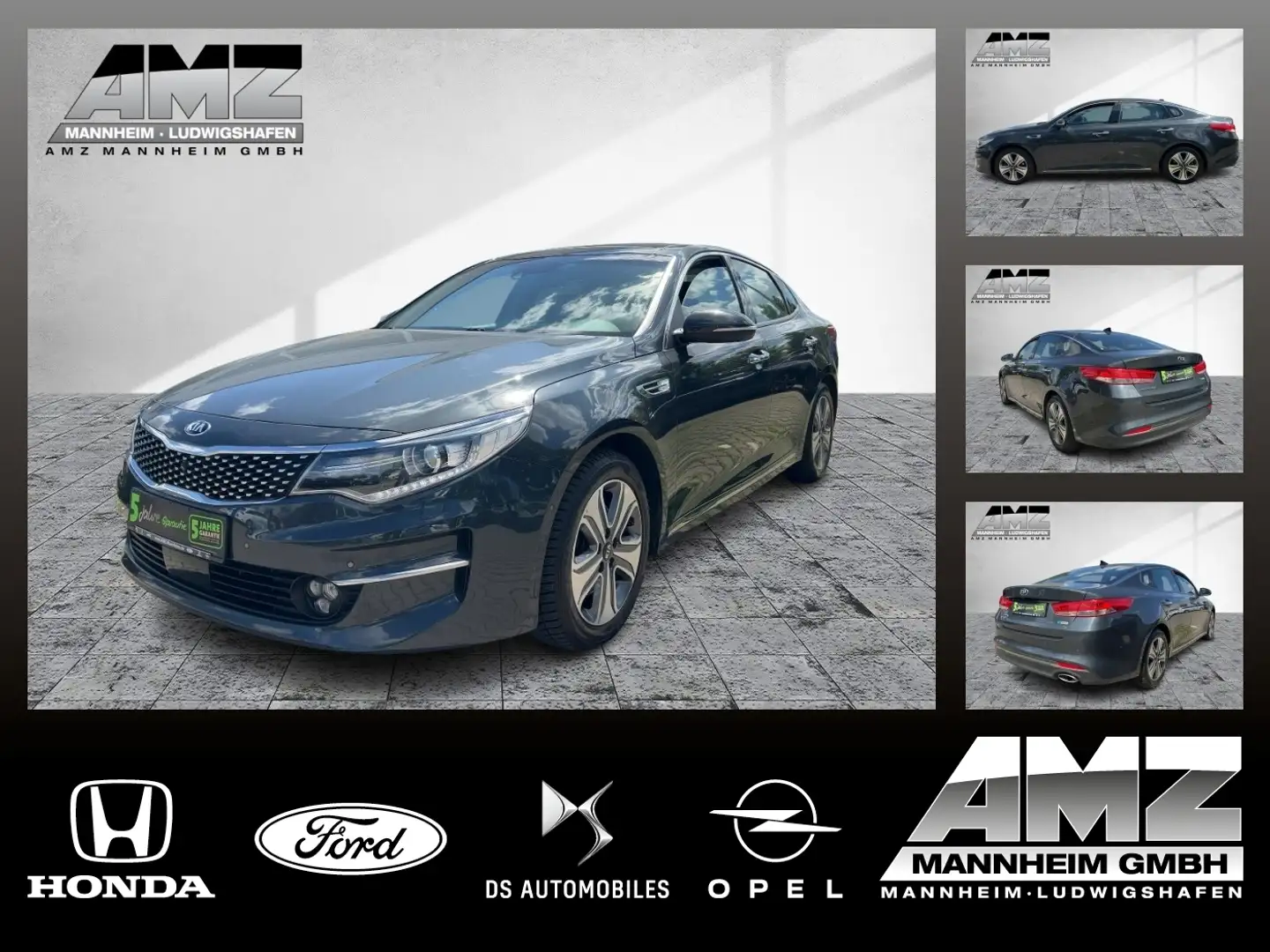 Kia Optima 1.7 CRDi ISG Spirit Matrix+ACC+Navi+Pano Gris - 1