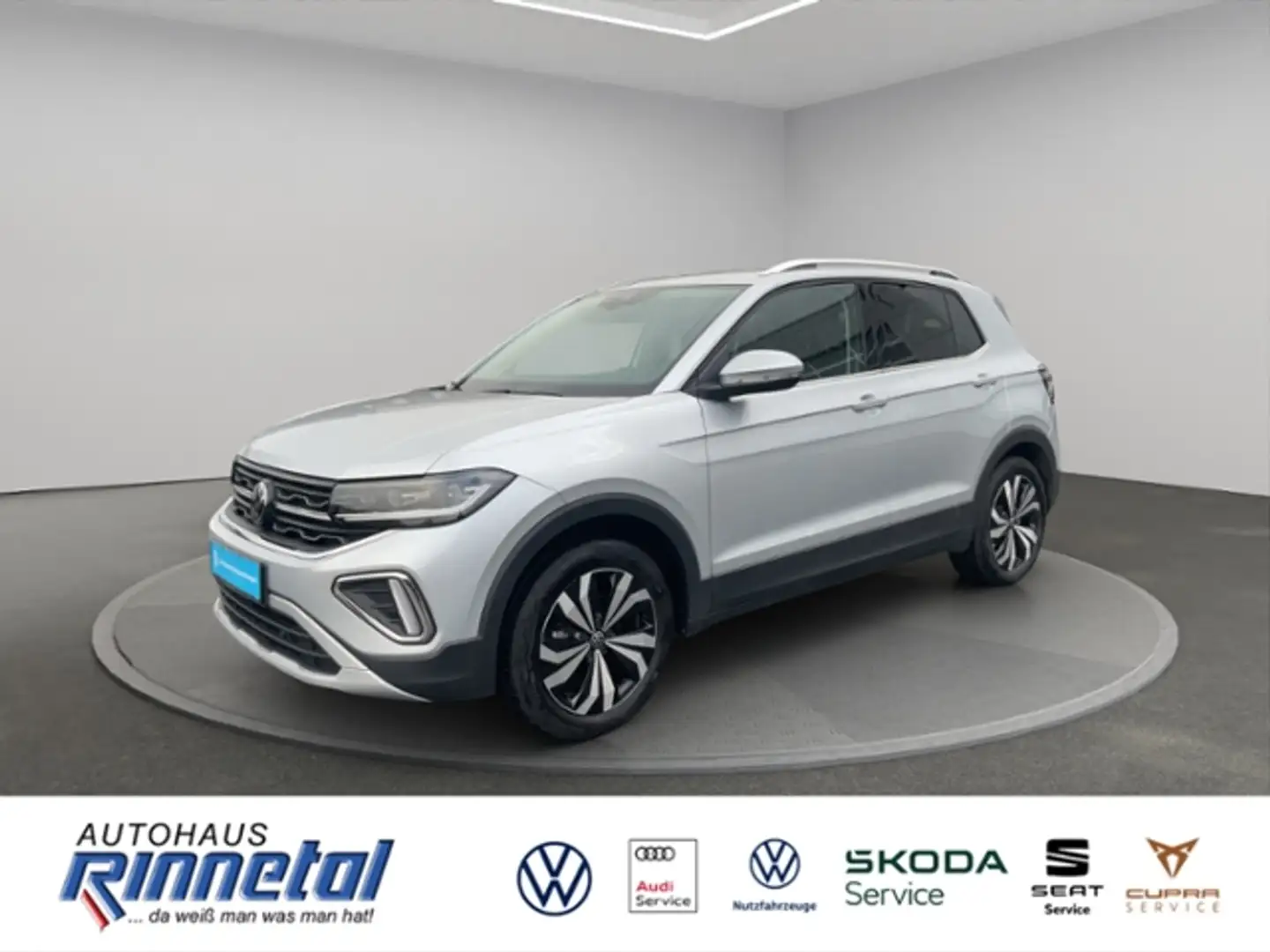 Volkswagen T-Cross 1.0 l TSI OPF Style MATRIX LED+NAVI+KLIMAAUT+TRAV Silber - 1