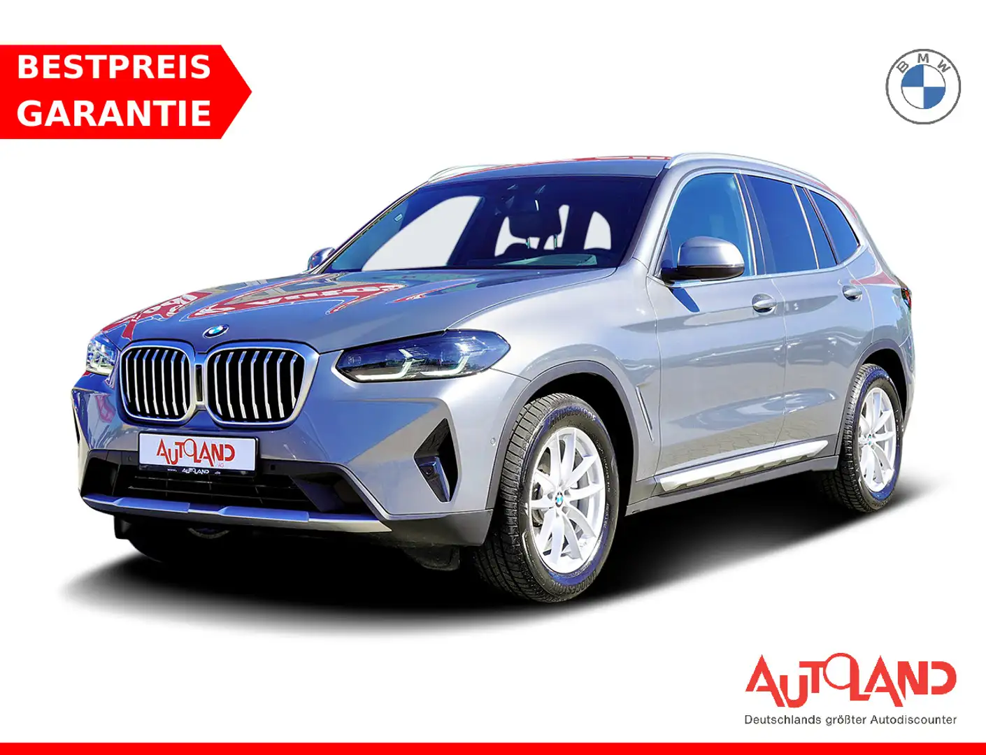 BMW X3 xDrive 20i LED AHK VC HuD Kamera Navi 1.Hand Silber - 1