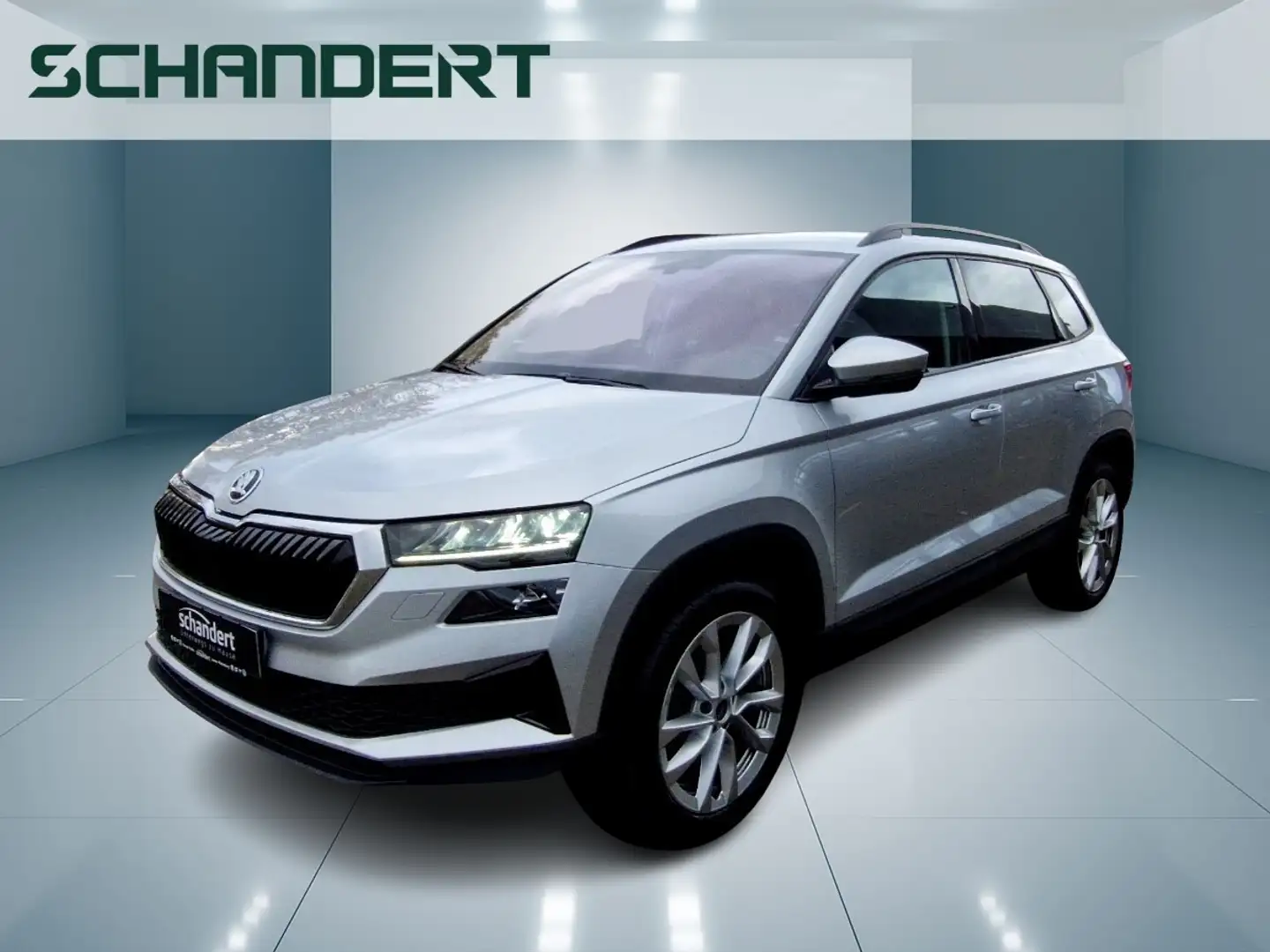 Skoda Karoq 2.0 TDI Style DSG LED Navi AHK Klimaautomatik Silber - 1