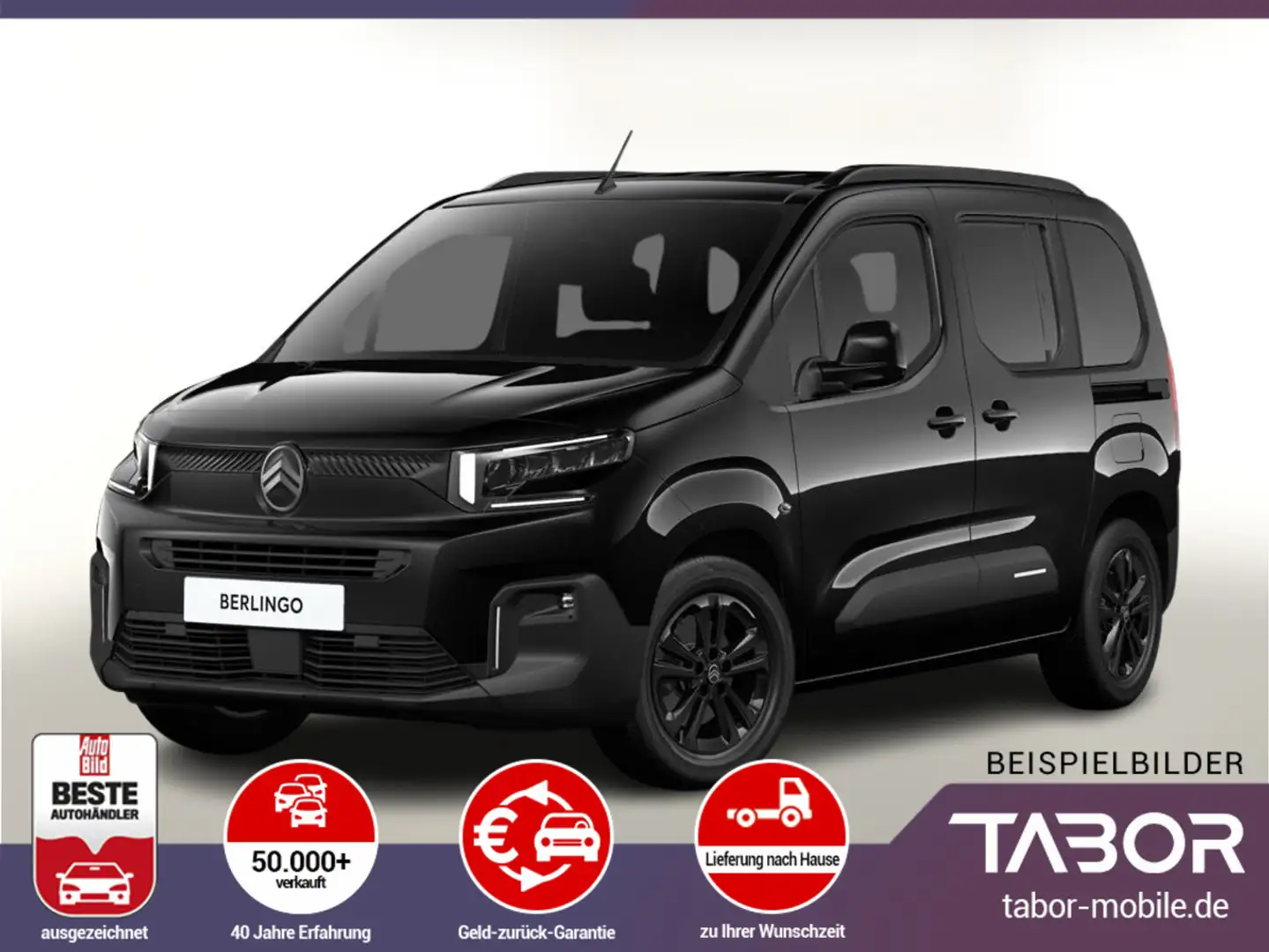 Citroen Berlingo 100 Plus 16Z 10"-DAB PDC PrivG 2xSchieb Schwarz - 1