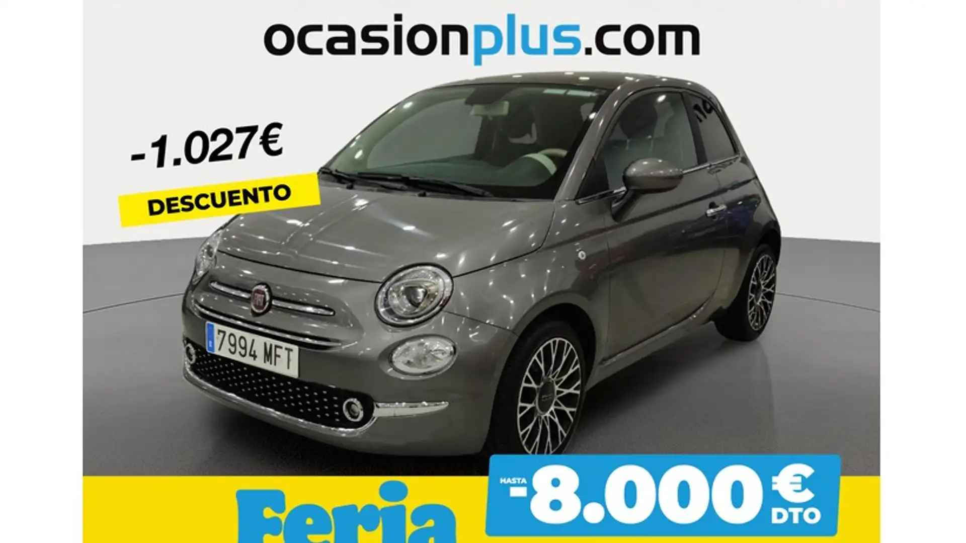 Fiat 500 1.0 Hybrid Dolcevita 52kW Grijs - 1
