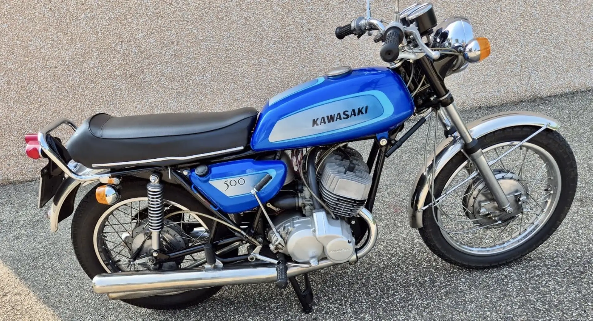 Kawasaki 500 H1 A FRENO A TAMBURO/ PERMUTO - 1