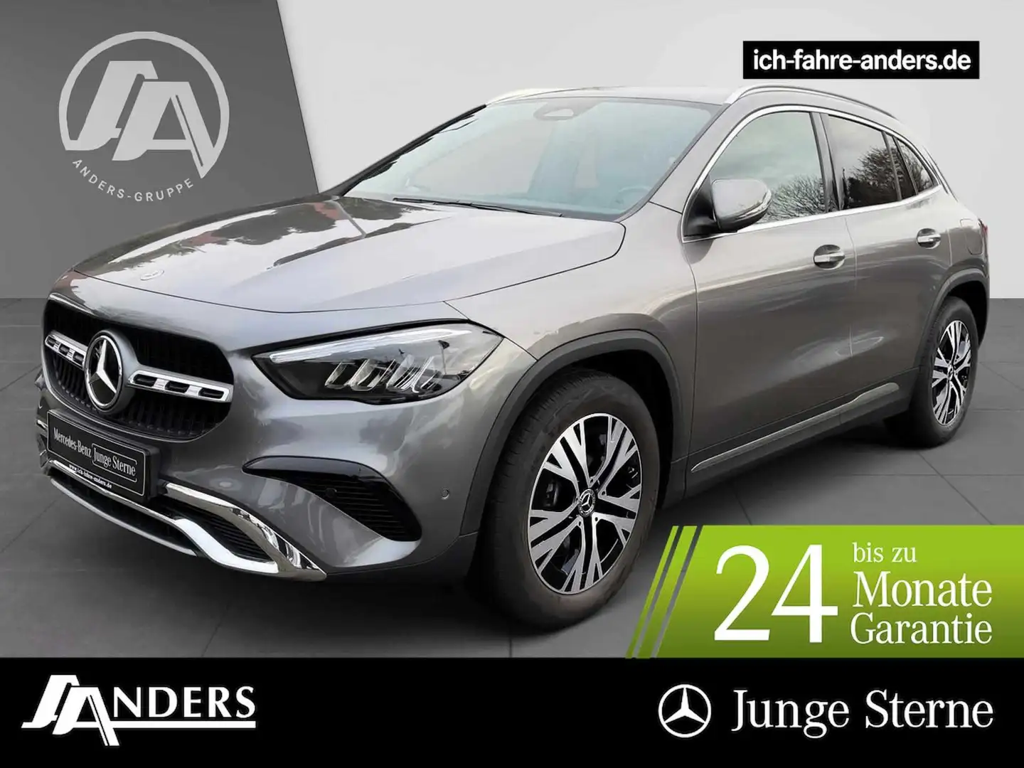 Mercedes-Benz GLA 220 4M Progressive Adv+MBUX+LED+Kam+AHK+EASY Grau - 1