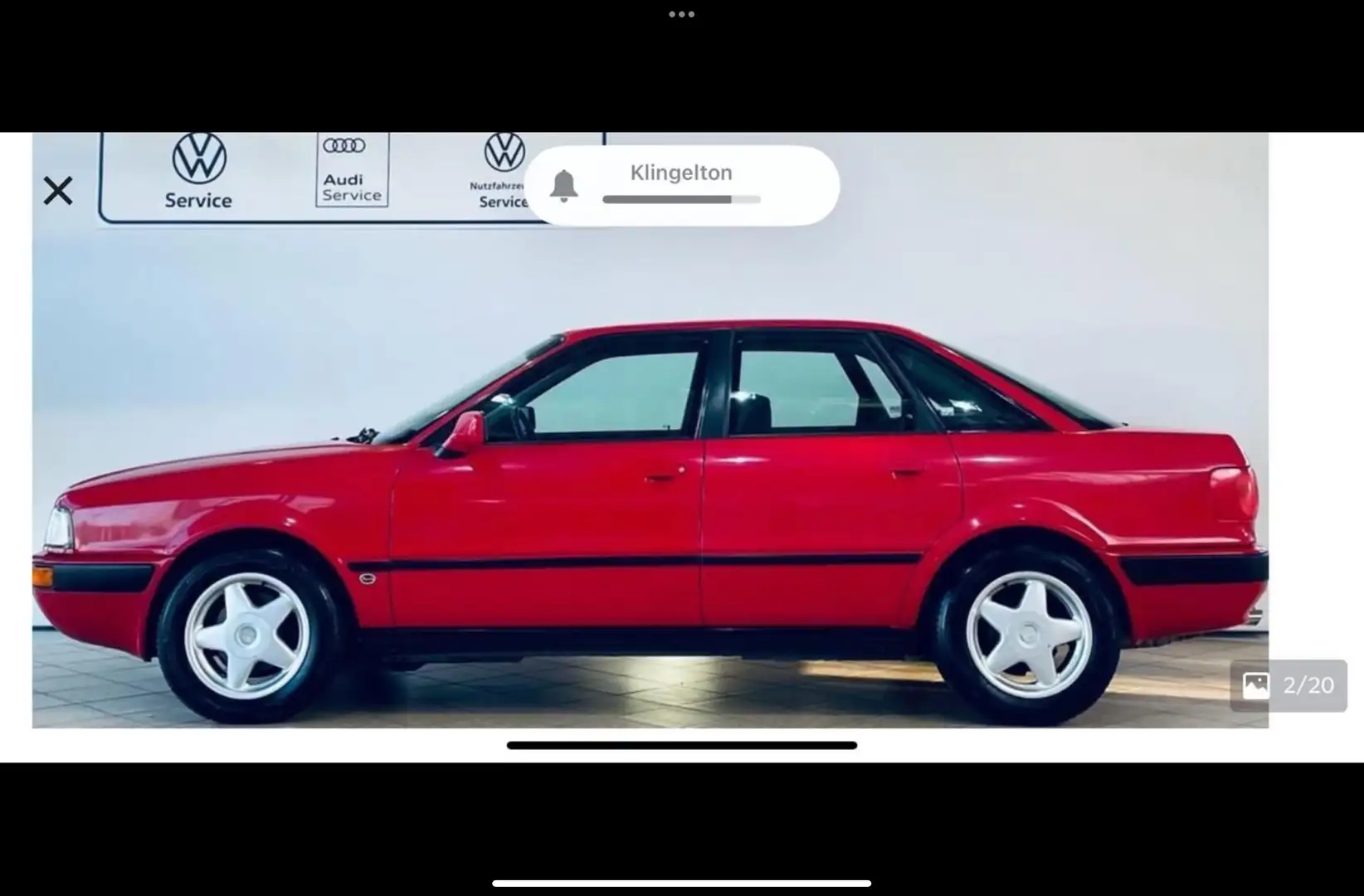 Audi 80 2.8 E Червоний - 2