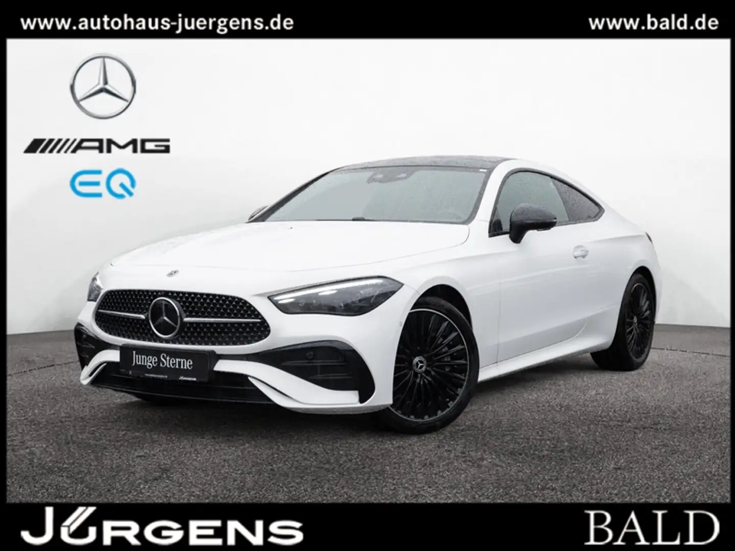 Mercedes-Benz CLE 450 4M Coupé AMG-Sport/Pano/Night/Distr/Memo Weiß - 1